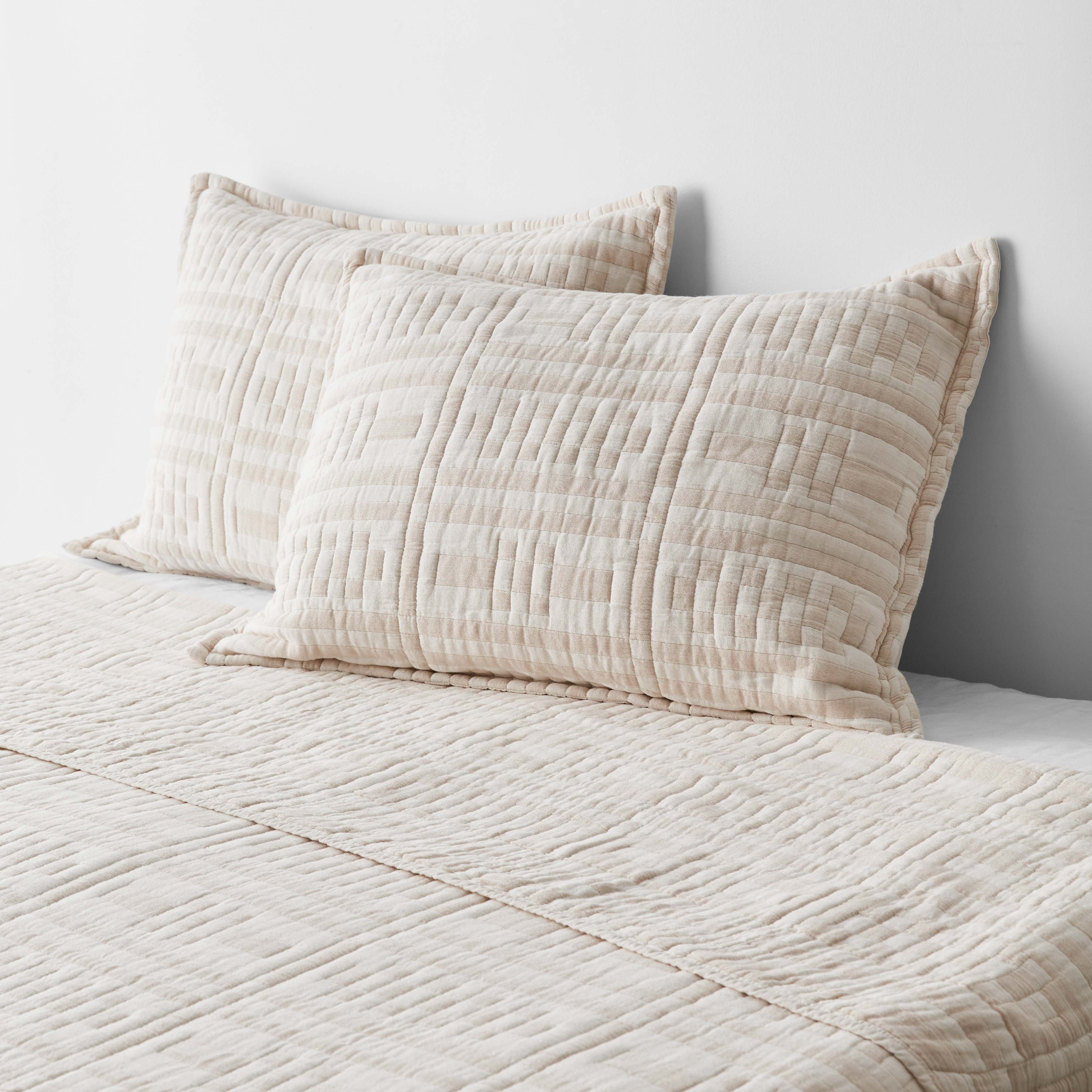 Alegria Organic Cotton Quilted Shams - Image 8