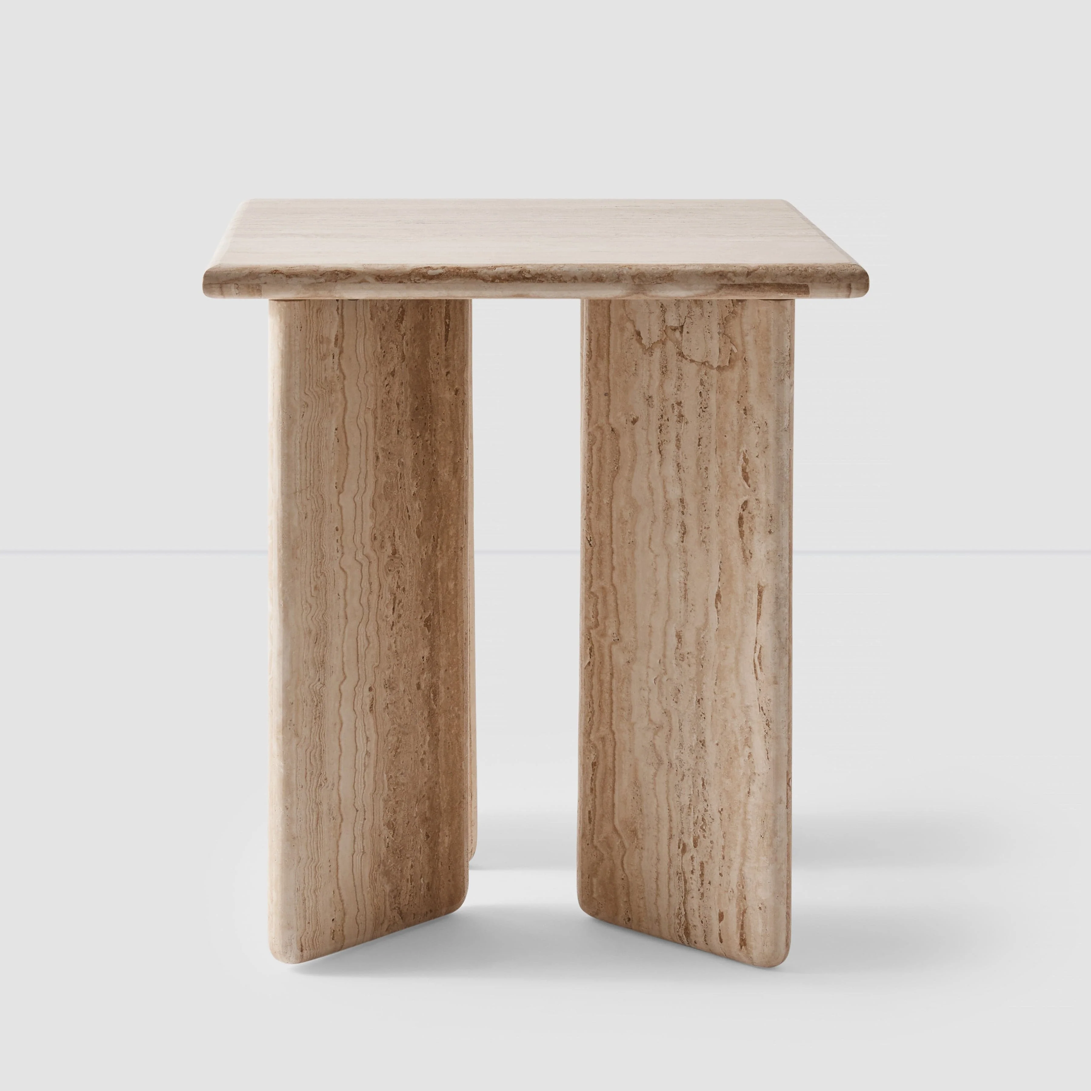 Amata Travertine Side Table - Image 4