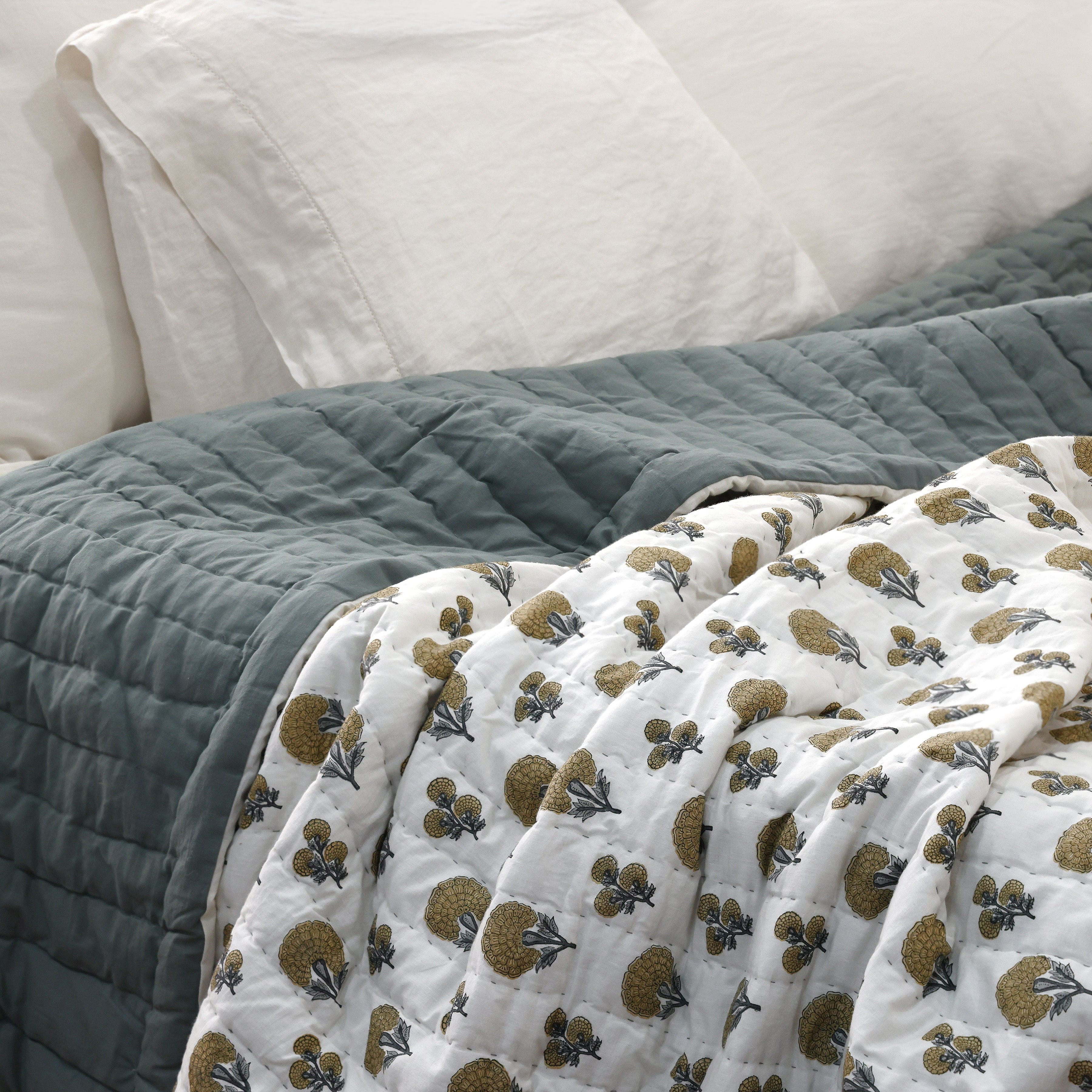 Amelia Block Print Quilt - Image 2