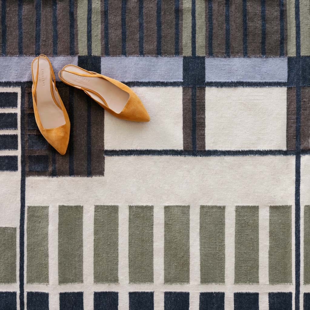 Amman Handwoven Area Rug - Olive - Image 4