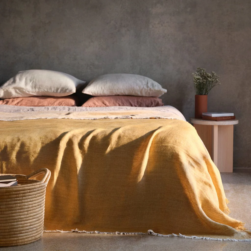 Arya Linen Bed Blanket - Image 17