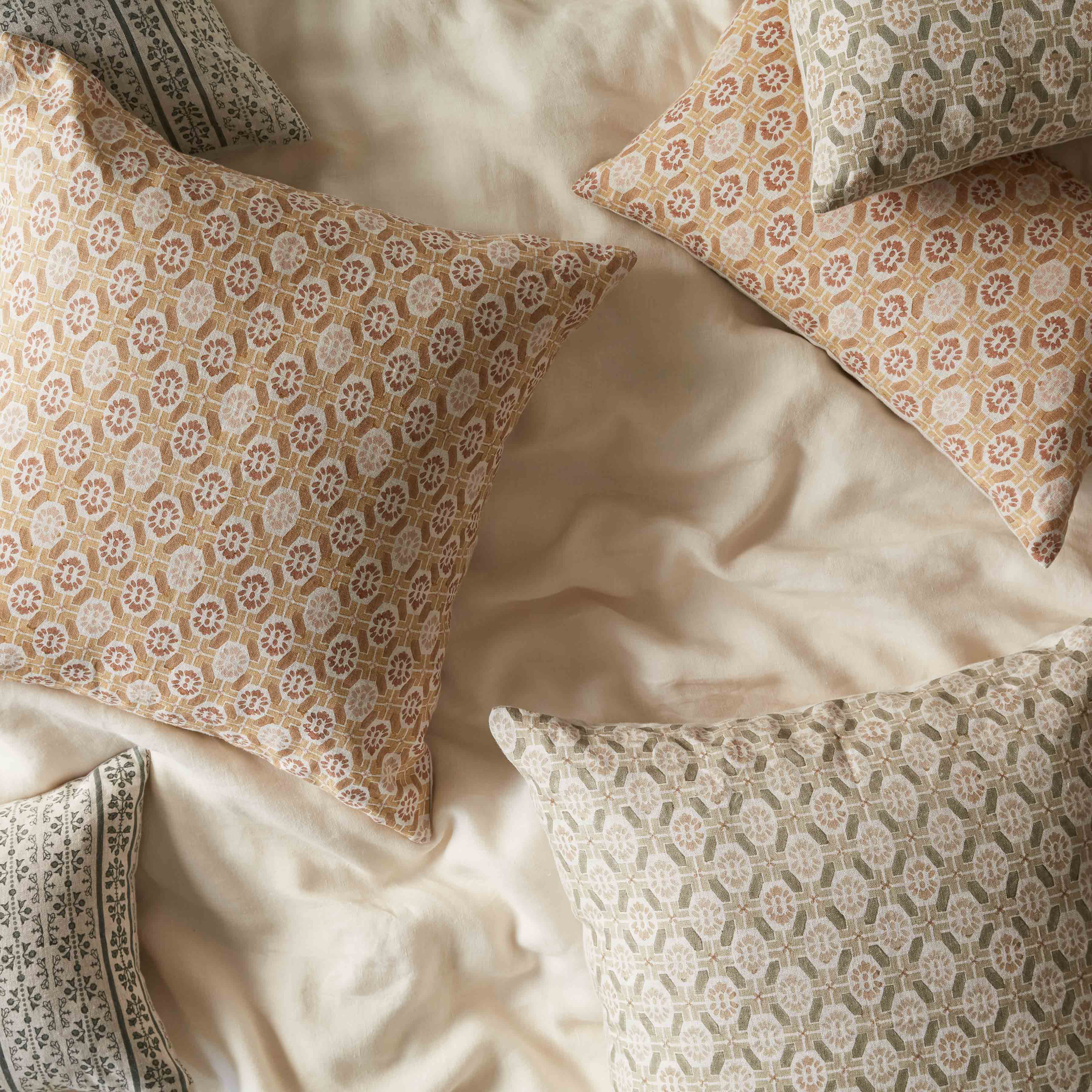 Ayana Block Print Lumbar Pillow - Image 8