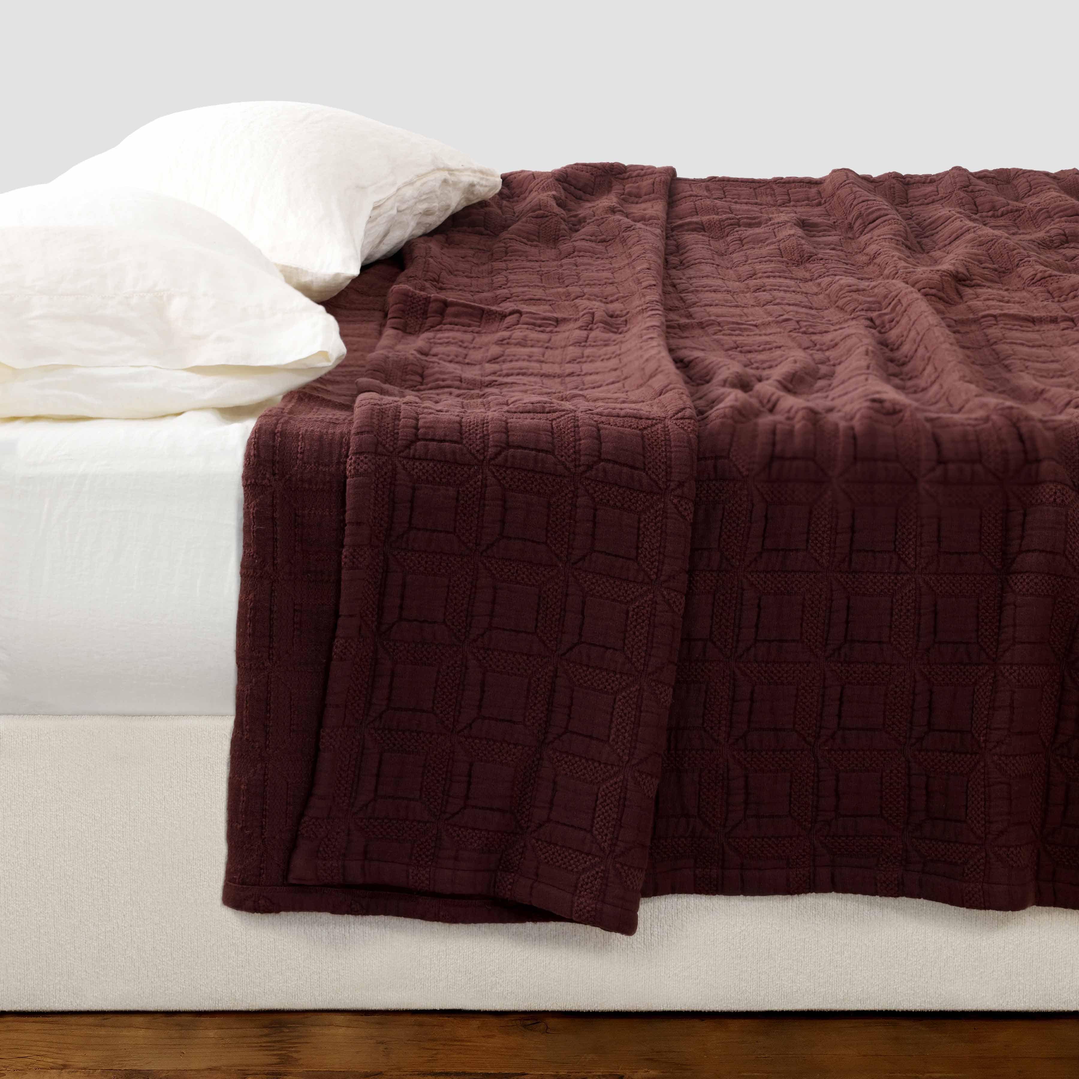 Ayla Organic Cotton Quilted Bed Blanket - Image 8