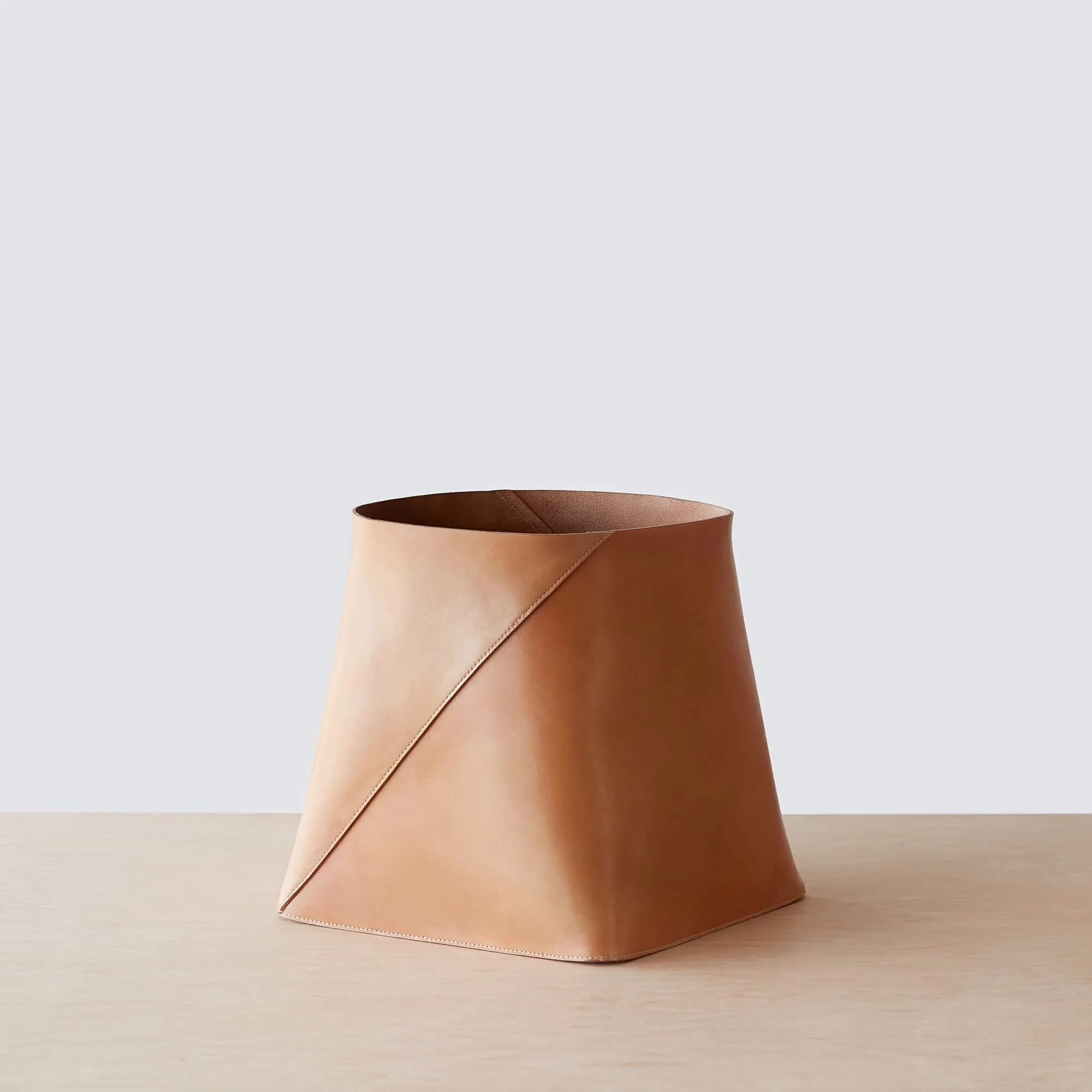 Azad Tall Leather Storage Bins - Image 4