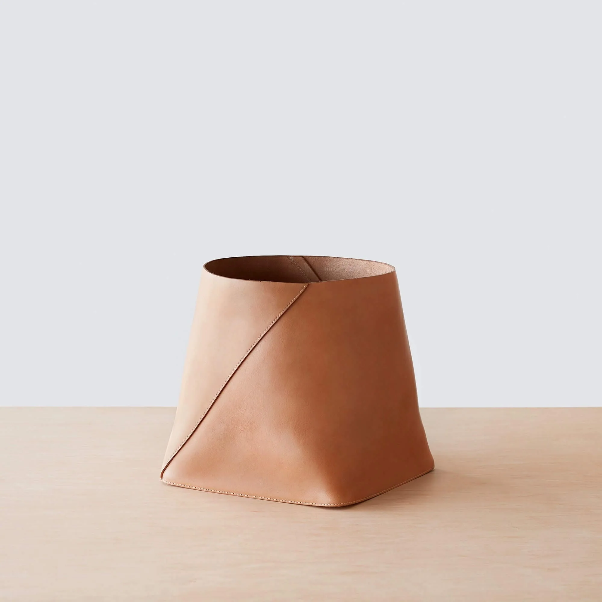 Azad Tall Leather Storage Bins - Image 5