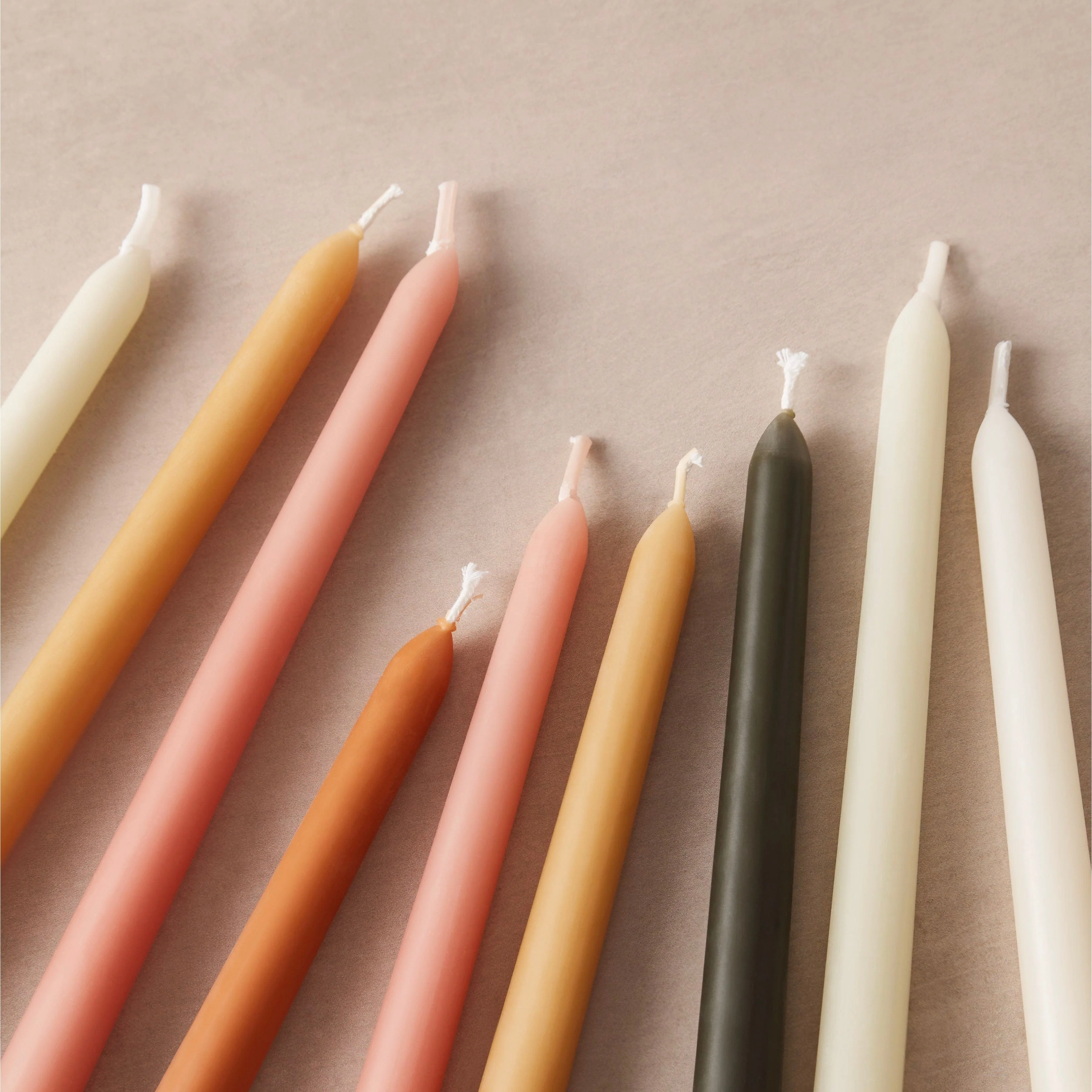 Beeswax Taper Candles - Set of 2 - Image 2