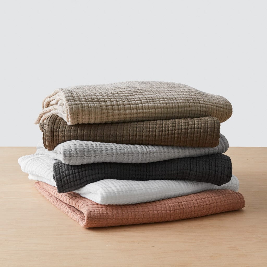 Cotton Gauze Throw - White - Image 2