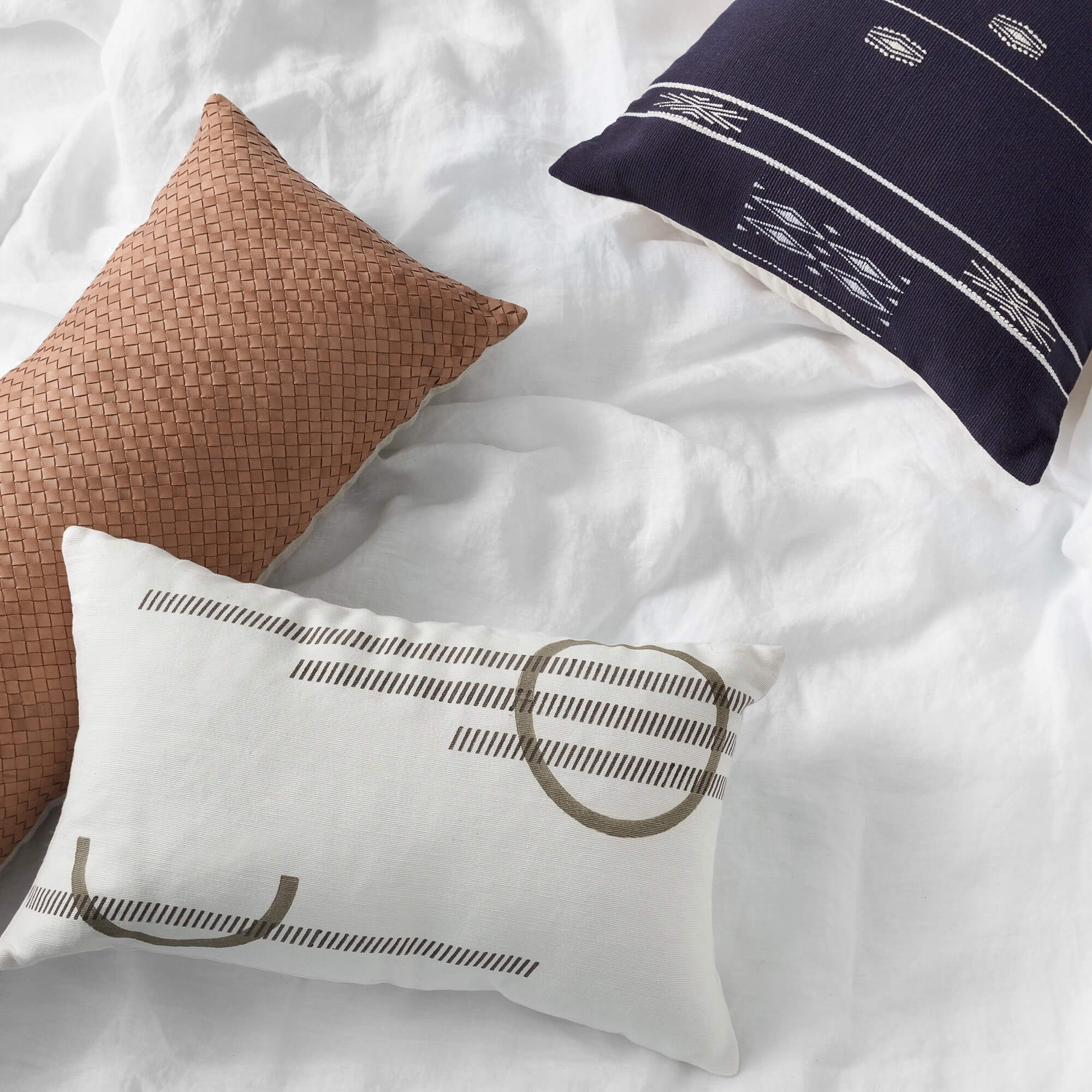 Dhara Leather Lumbar Pillow - Image 11