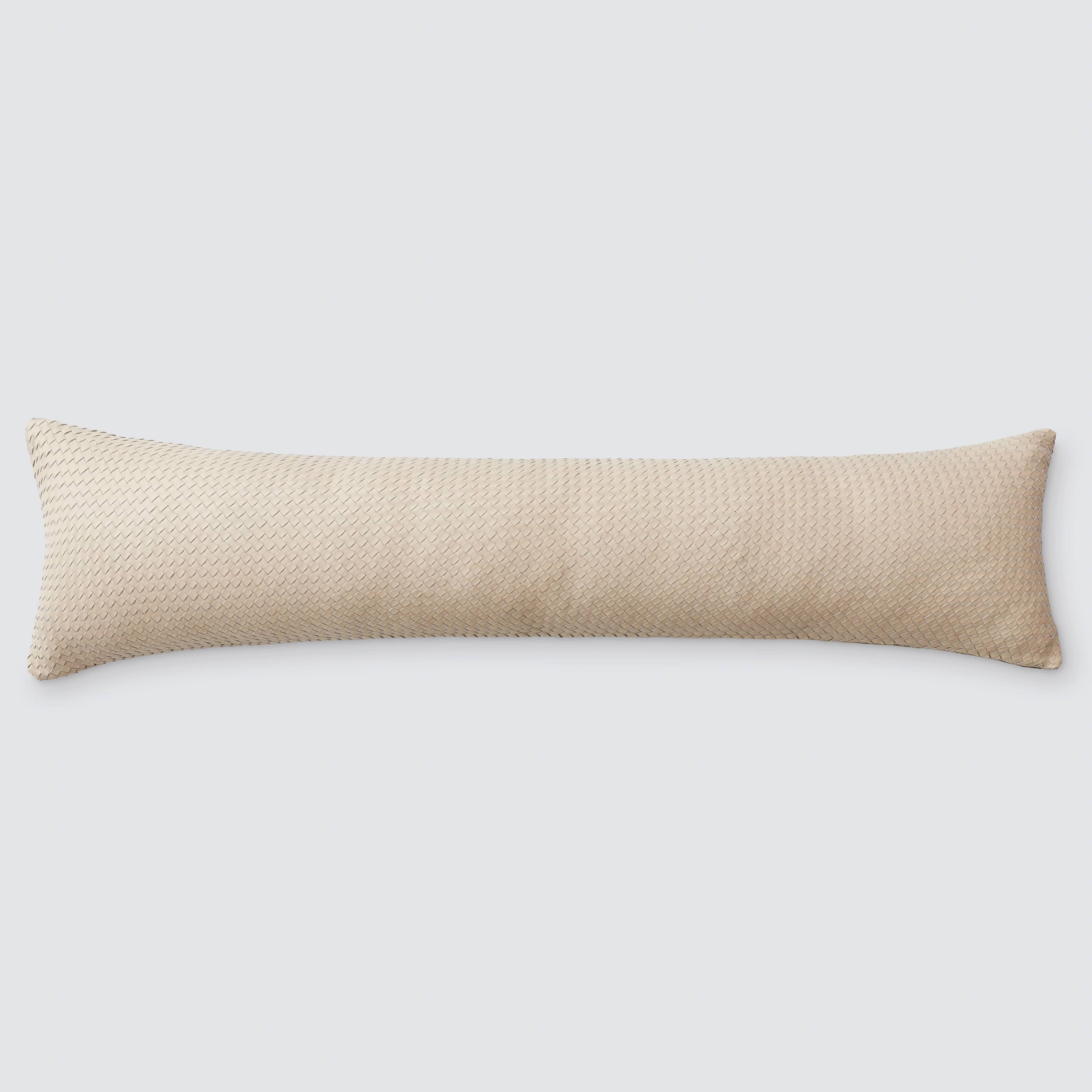 Dhara Leather Lumbar Pillow - Image 3