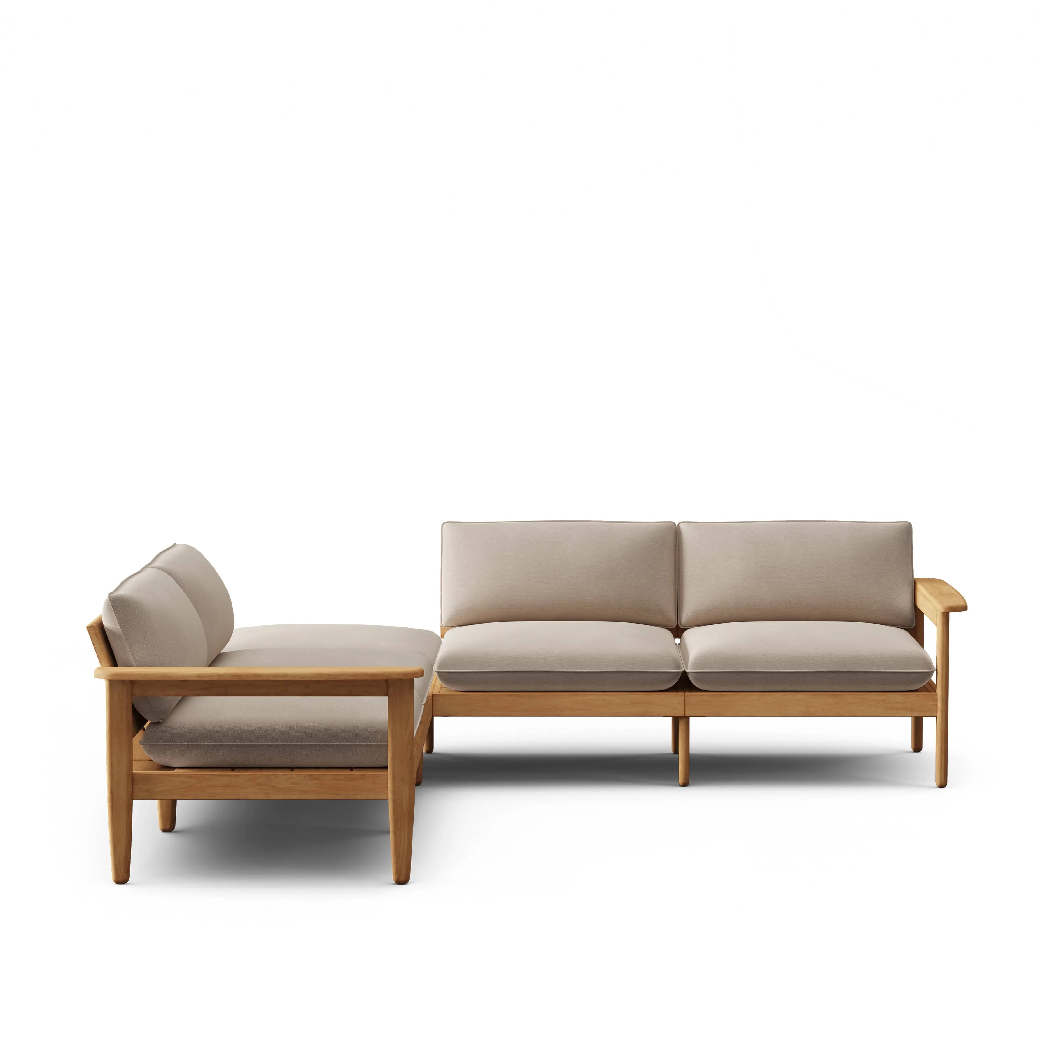 Dunes Teak 5-Piece Sectional - Image 4