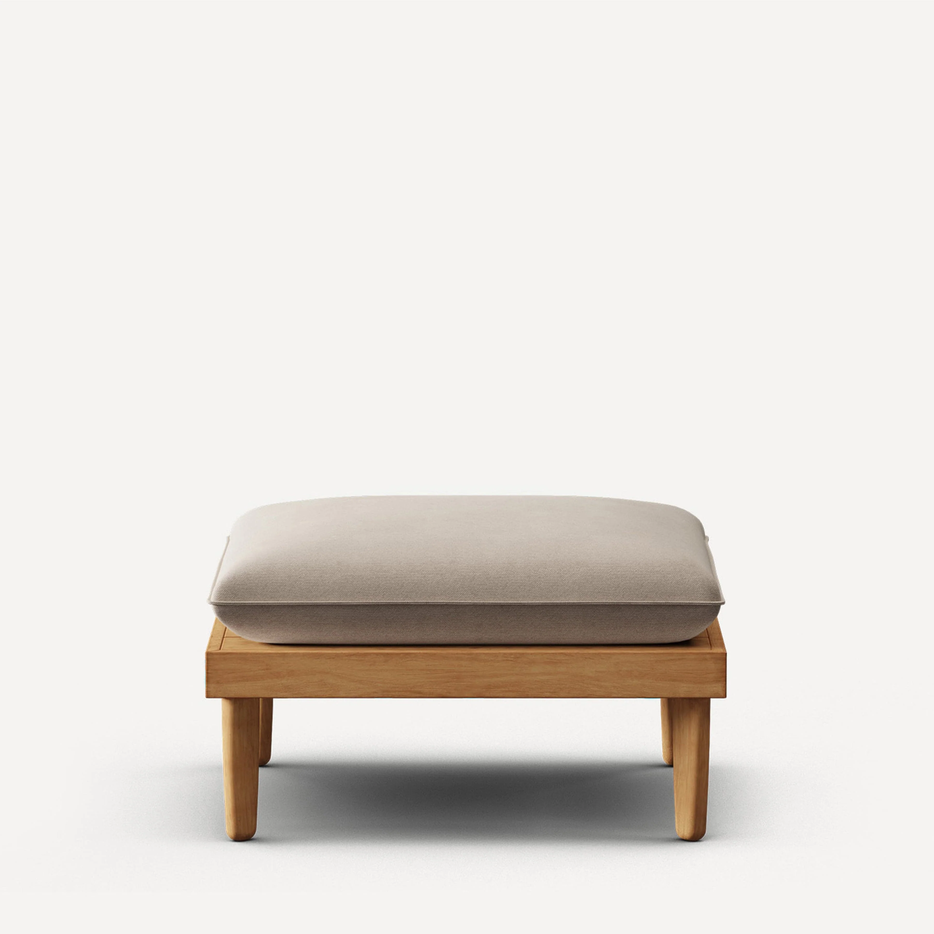 Dunes Teak Ottoman - Image 4