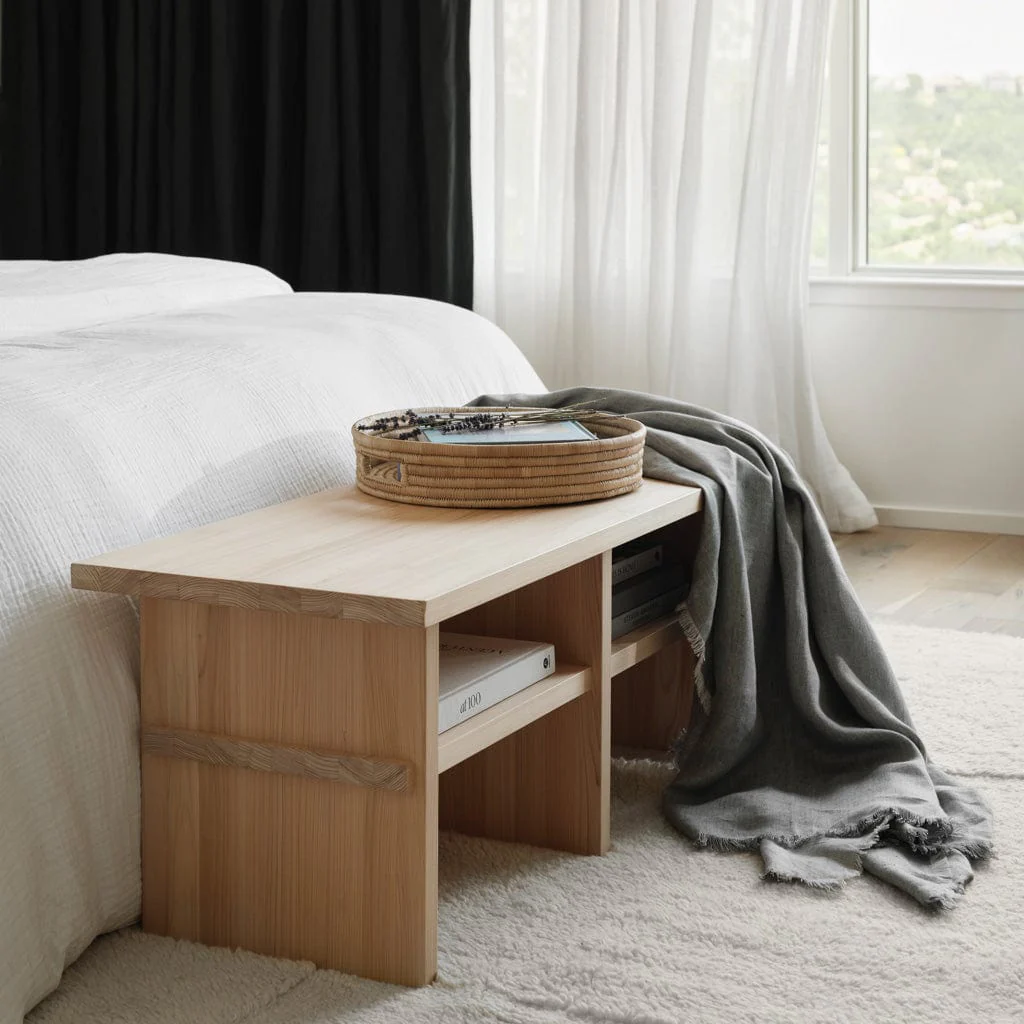 Hinoki Wood Bench - Image 4