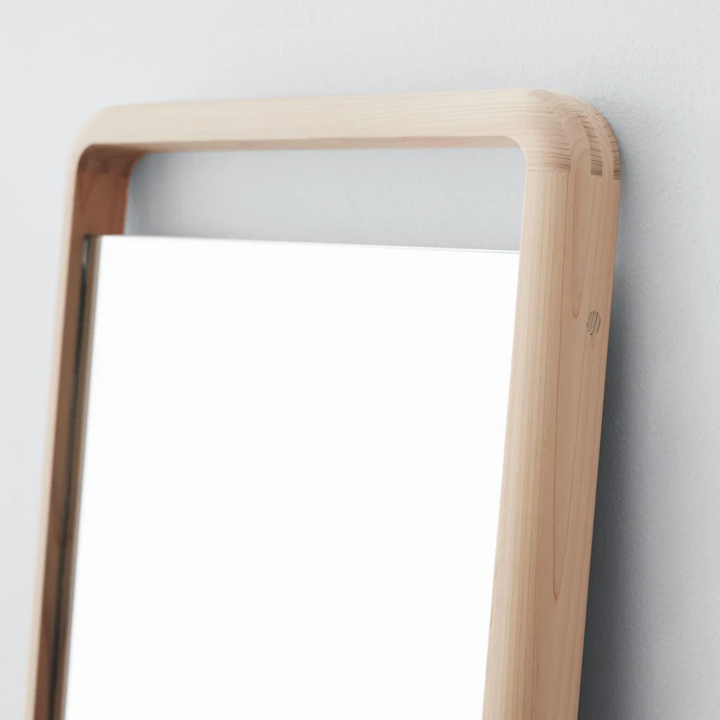 Hinoki Wood Floor Mirror - Image 5
