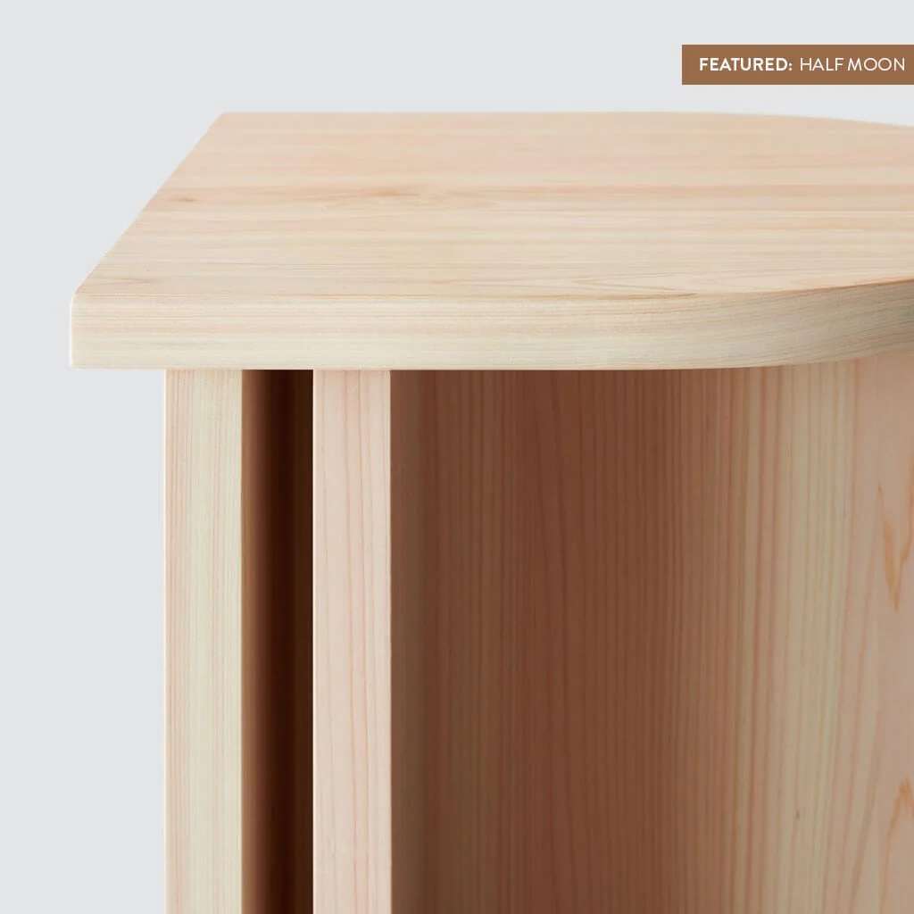 Hinoki Wood Side Table - Image 11