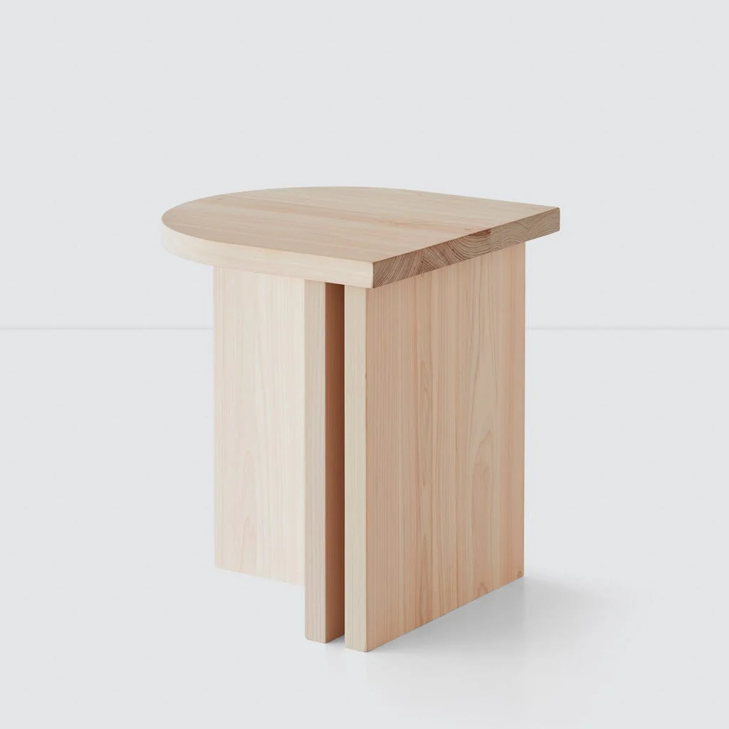Hinoki Wood Side Table - Image 12