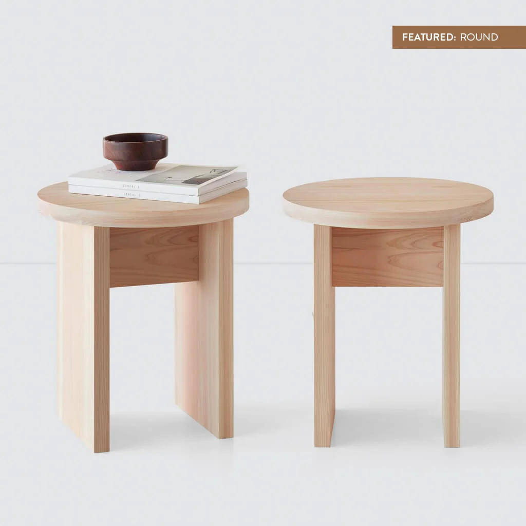 Hinoki Wood Side Table - Image 7