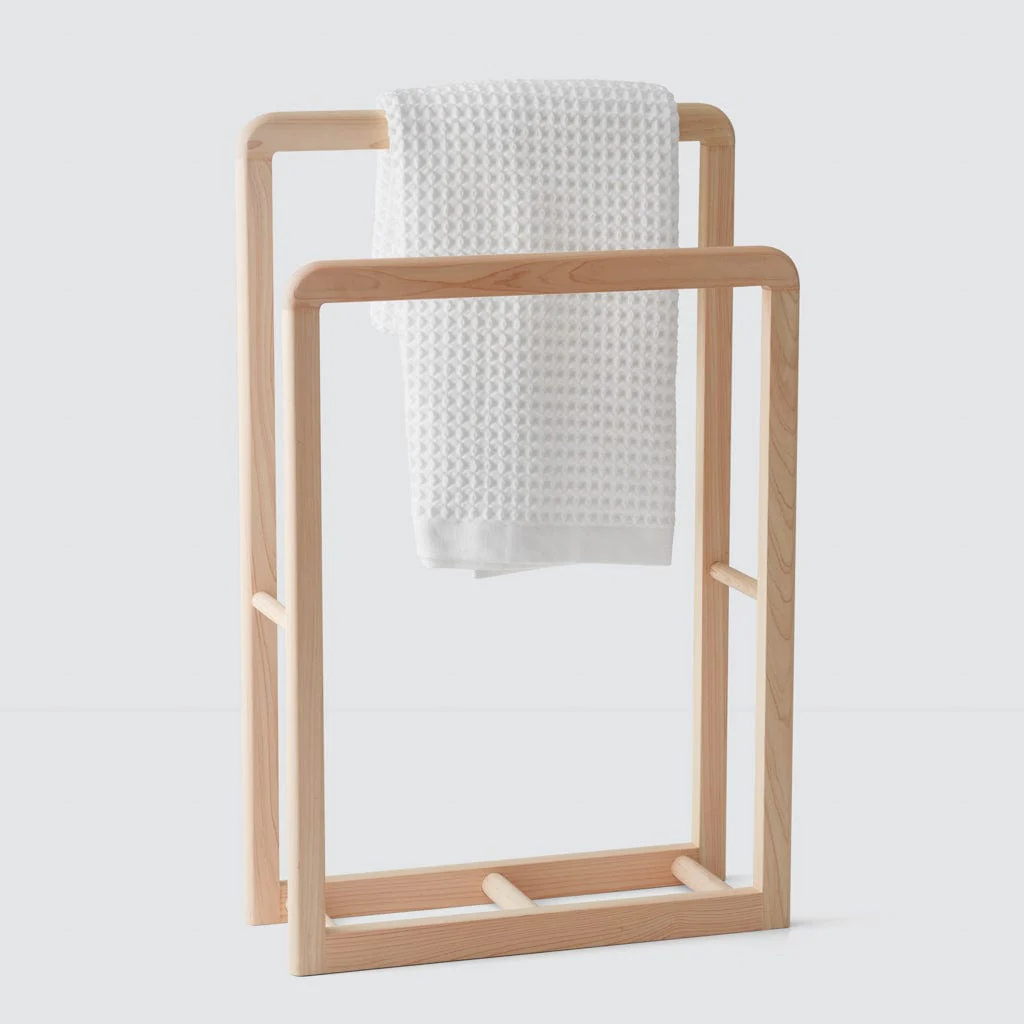 Hinoki Wood Standing Rack - Image 3