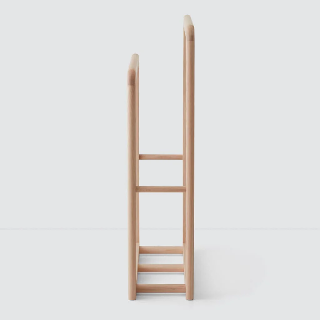 Hinoki Wood Standing Rack - Image 4