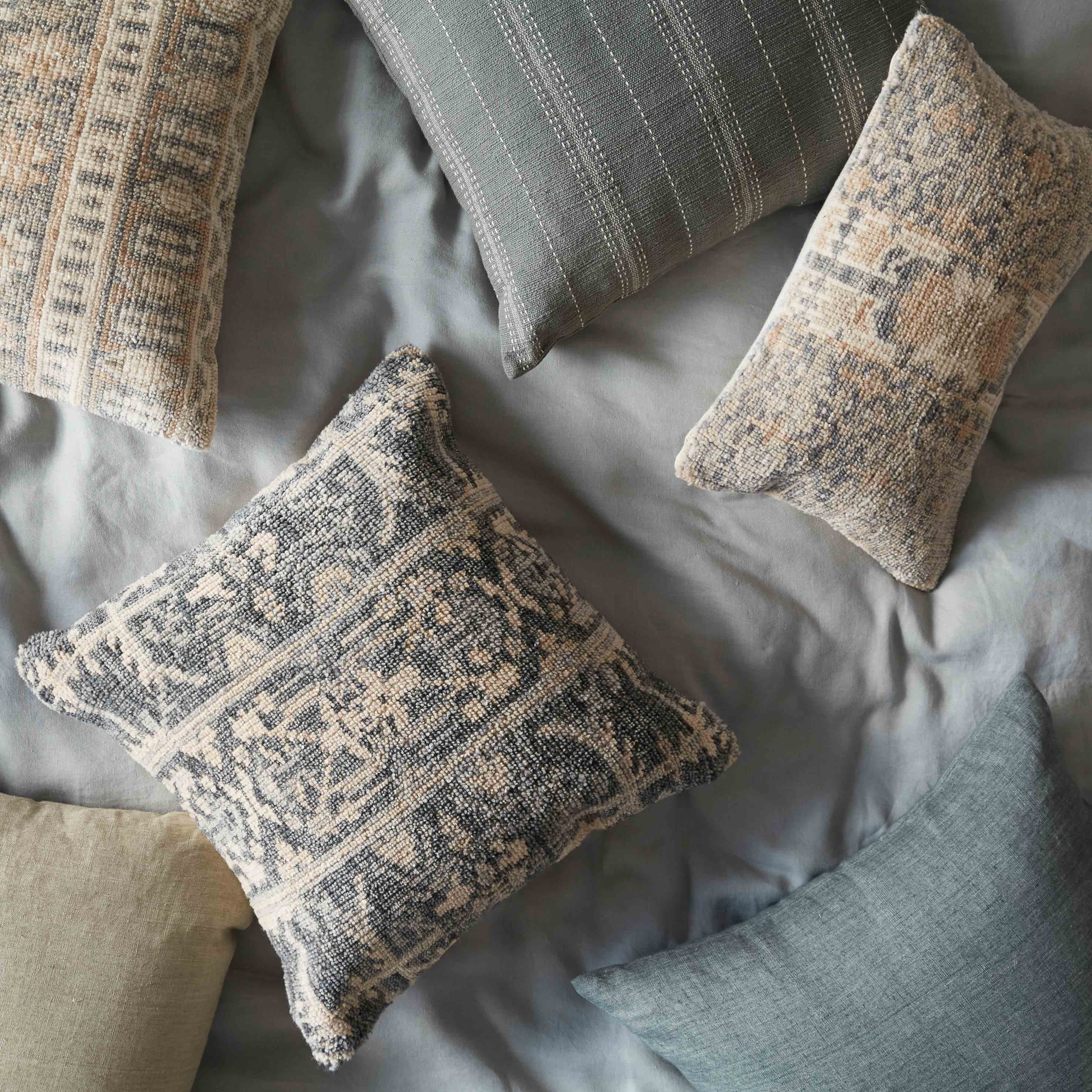 Krisha Hand-Knotted Lumbar Pillow - Image 5