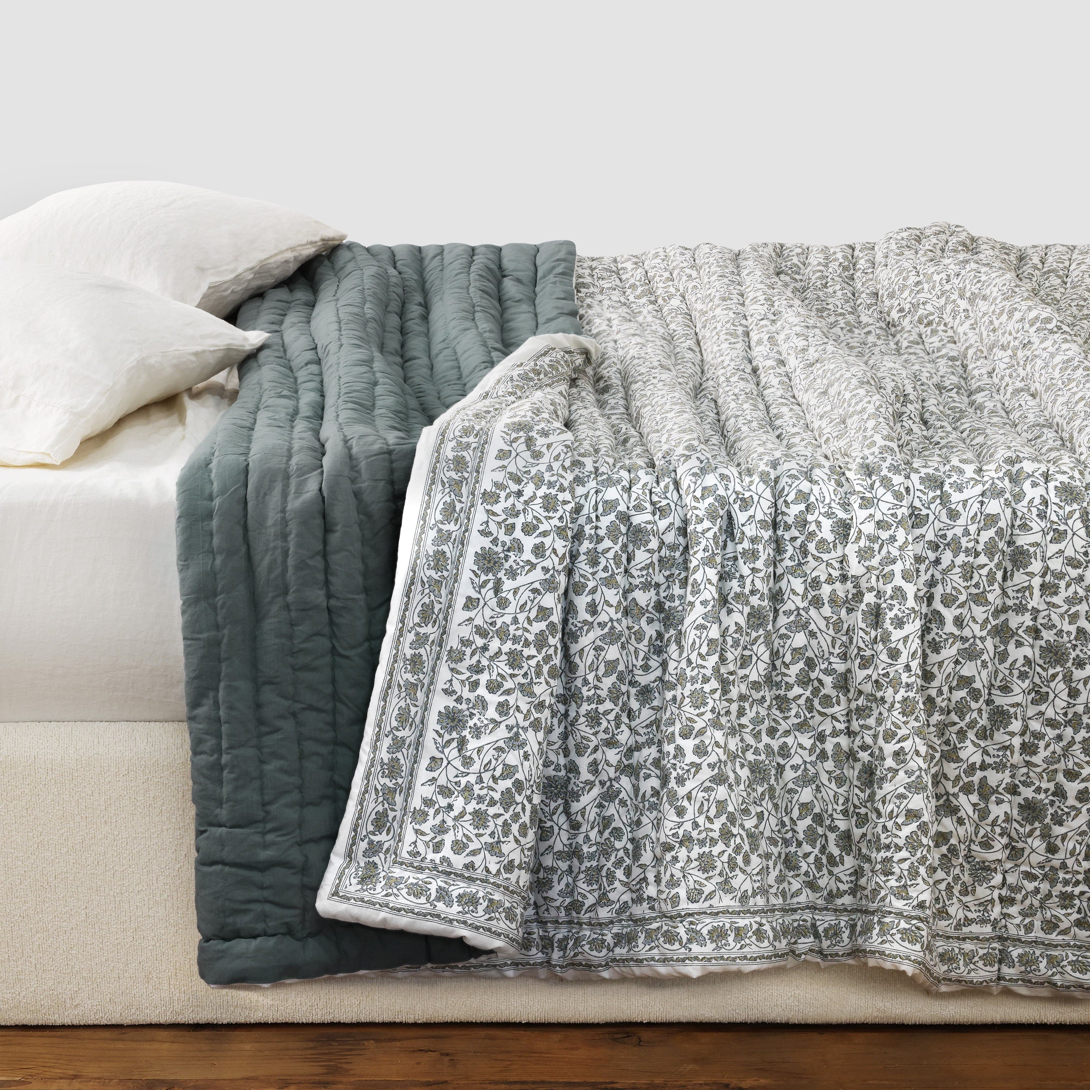 Lianna Block Print Quilt - Image 2