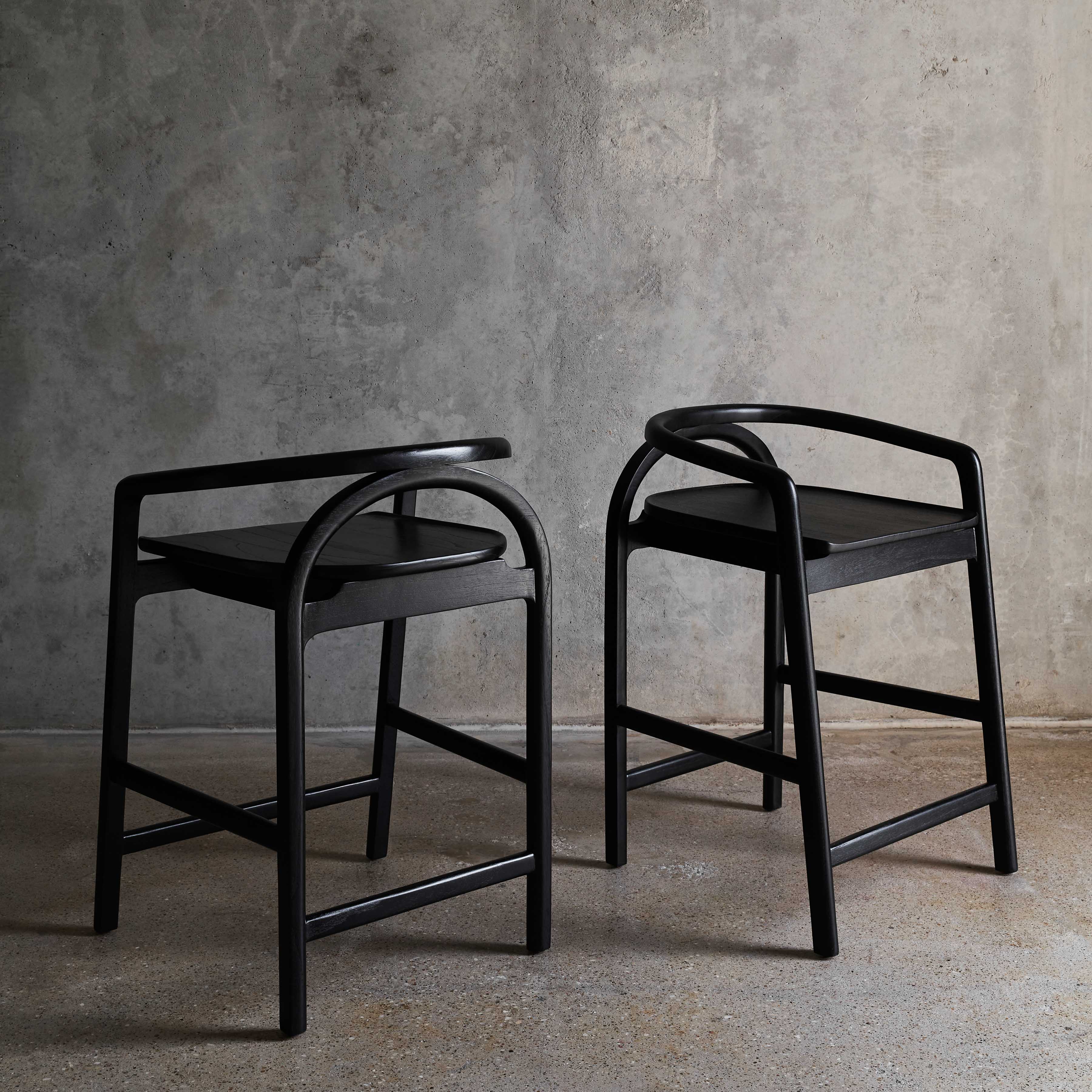 Meru Counter Stool - Black - Image 5