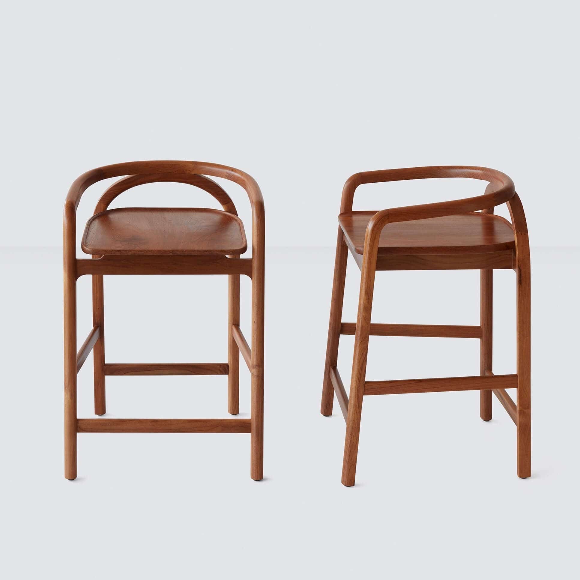 Meru Counter Stool - Teak - Image 3