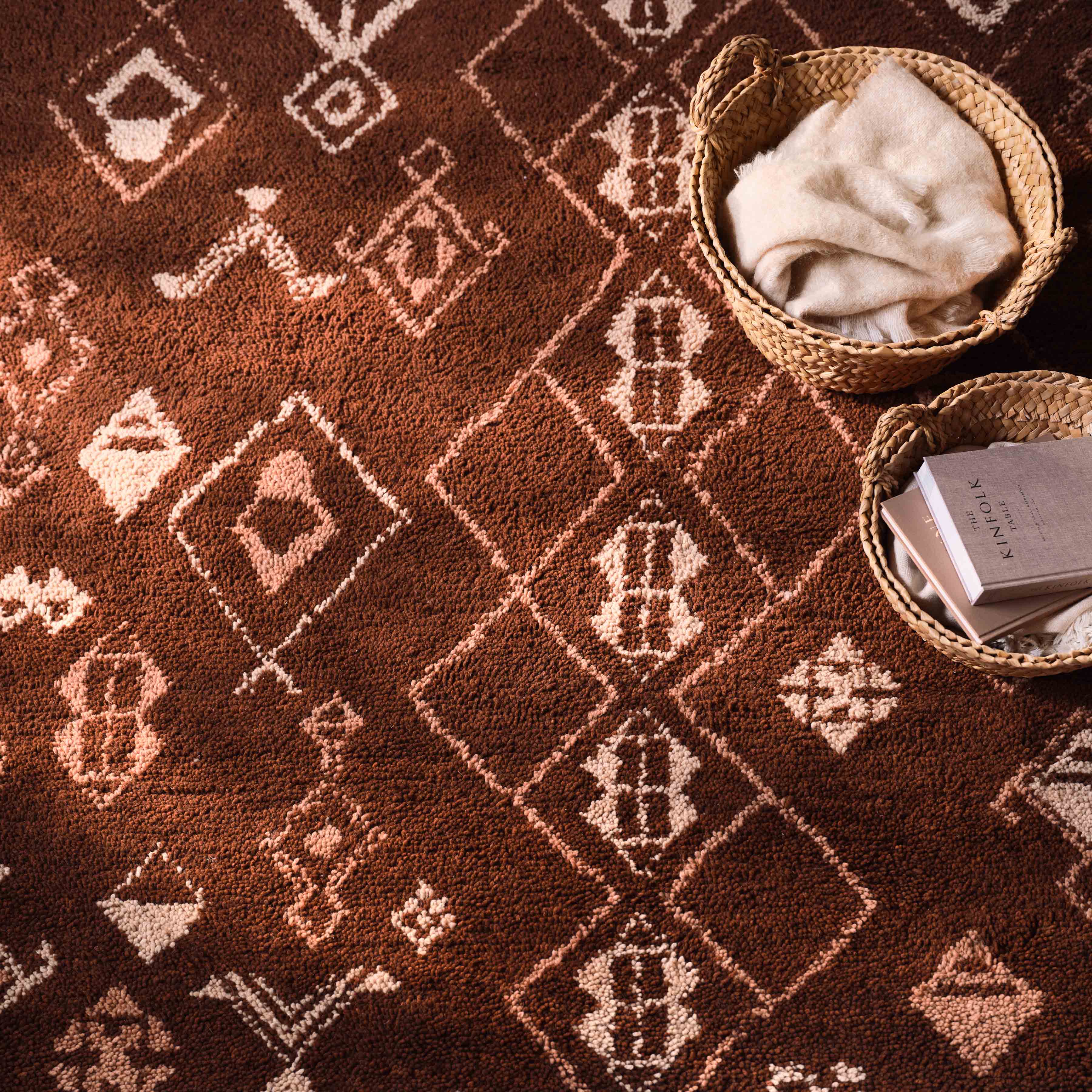 Mina Hand-Knotted Beni Ourain Area Rug - Image 6