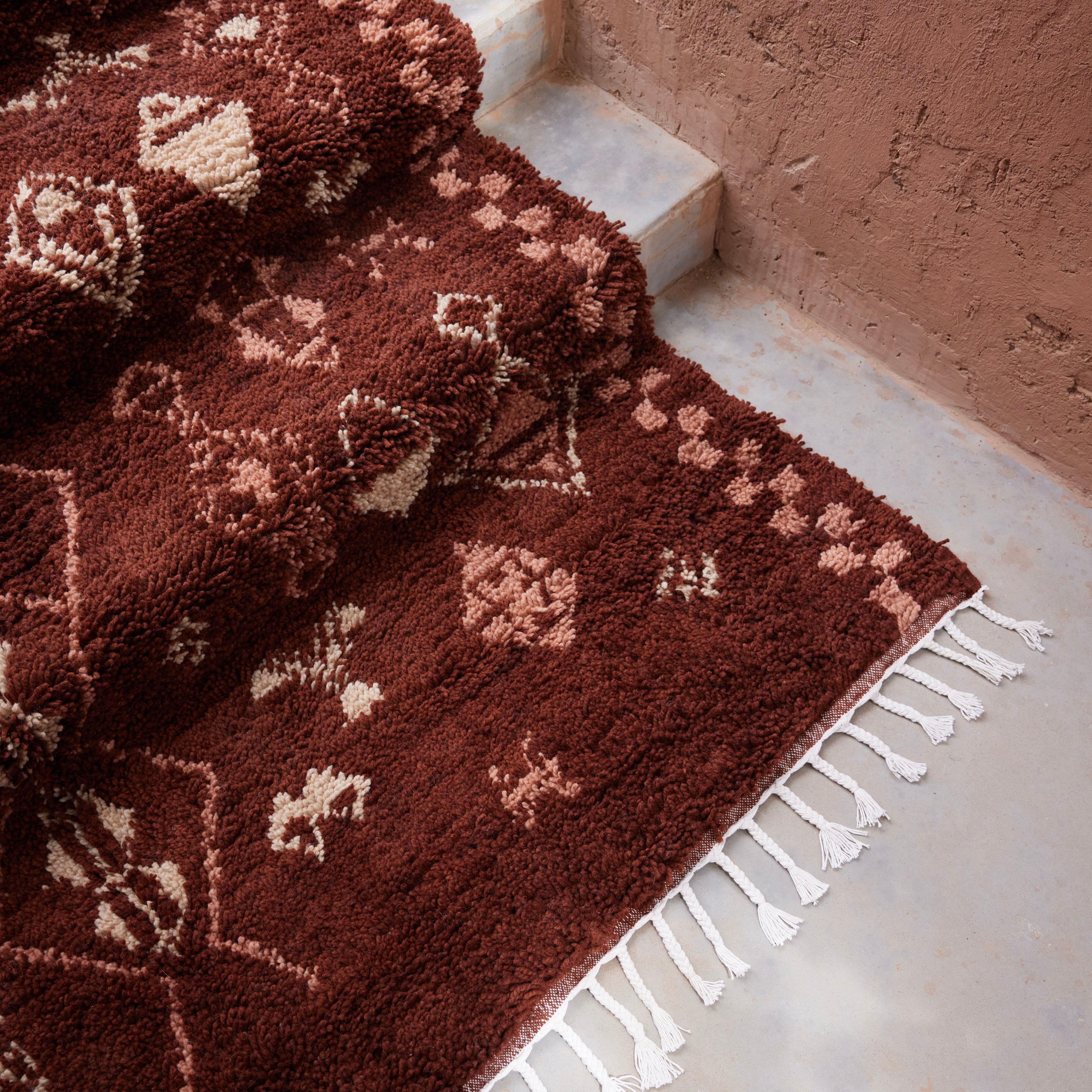 Mina Hand-Knotted Beni Ourain Area Rug - Image 7