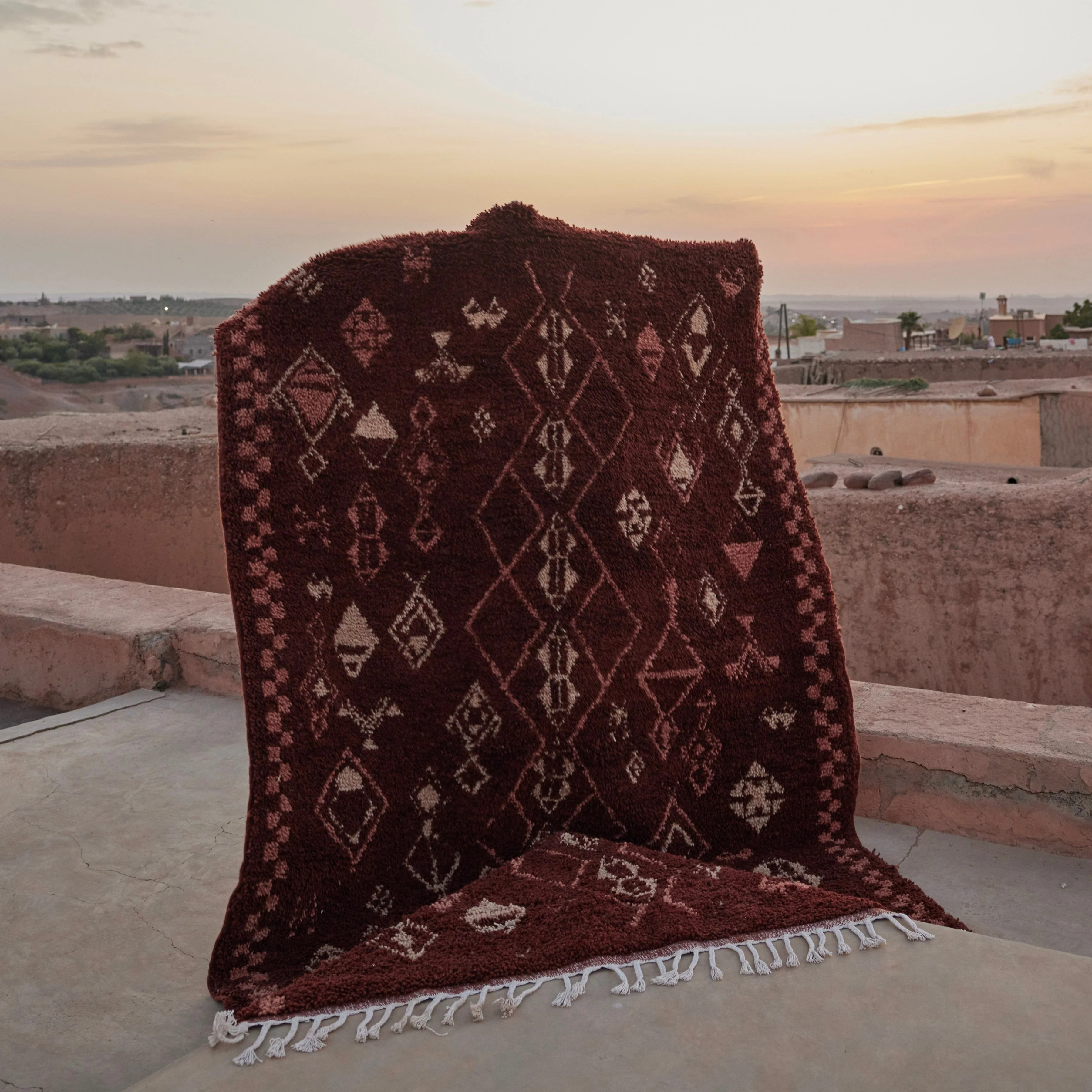 Mina Hand-Knotted Beni Ourain Area Rug - Image 8