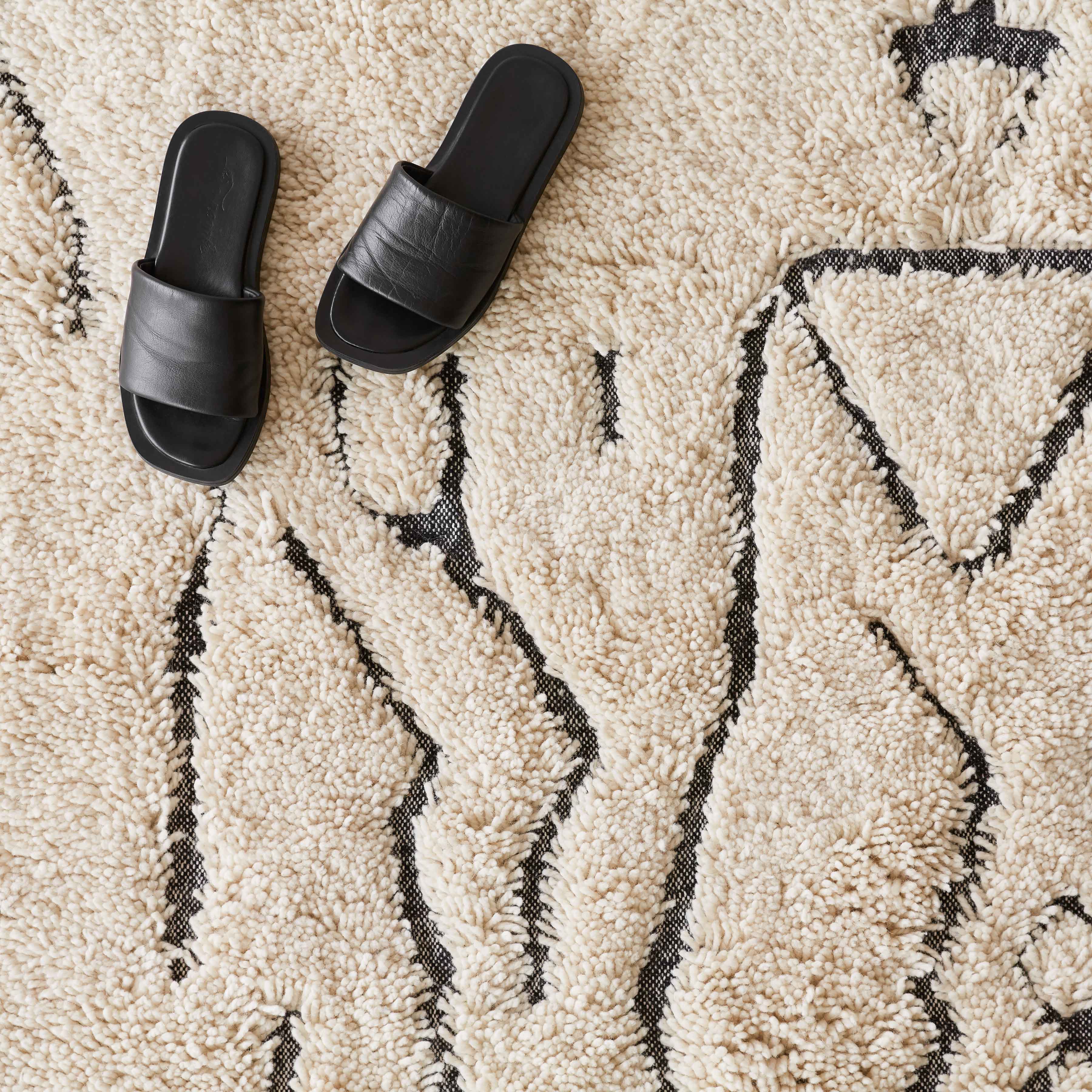 Nahla Hand-Knotted Beni Ourain Area Rug - Image 3