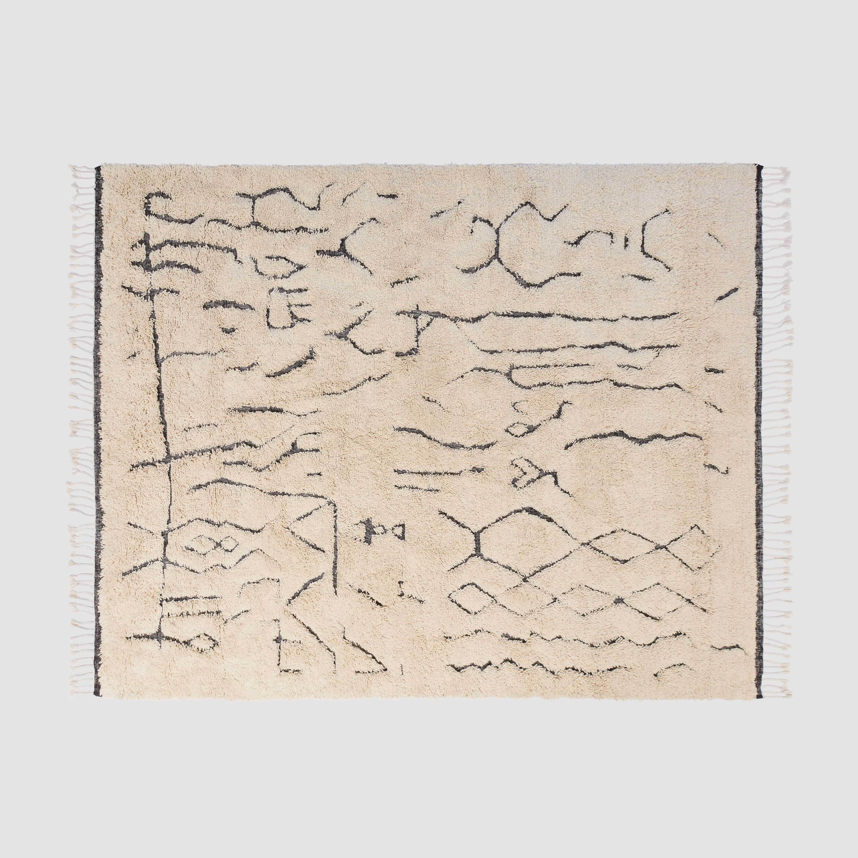Nahla Hand-Knotted Beni Ourain Area Rug - Image 6