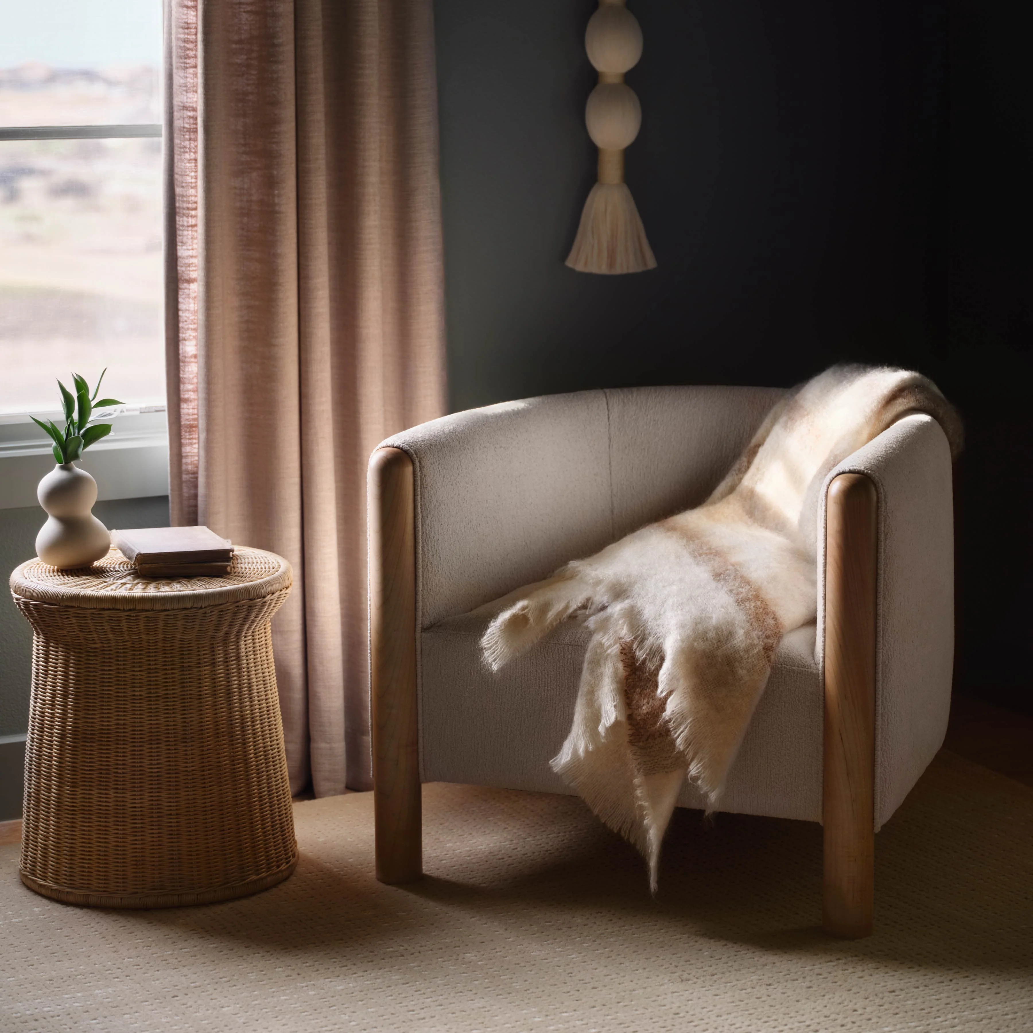 Ora Wicker Side Table - Image 2
