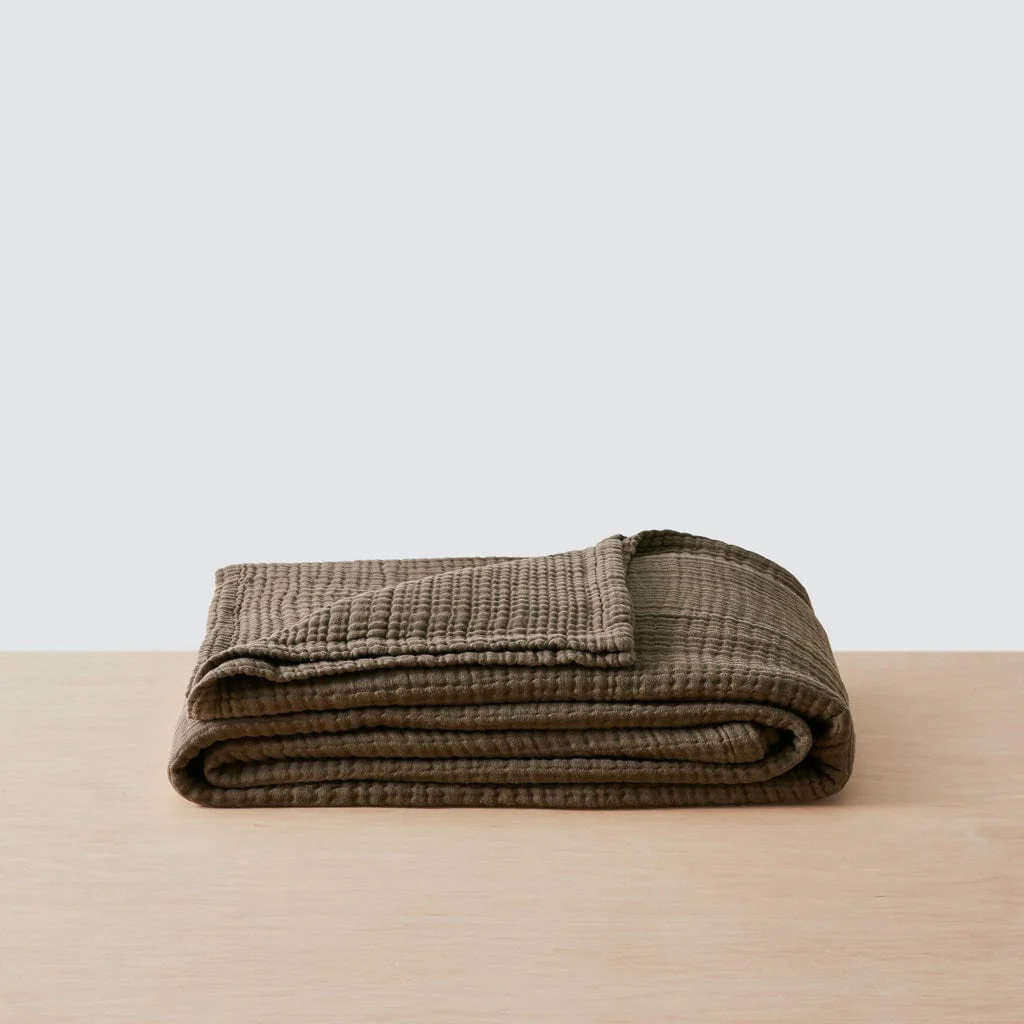 Organic Cotton Gauze Bed Blanket - Image 3