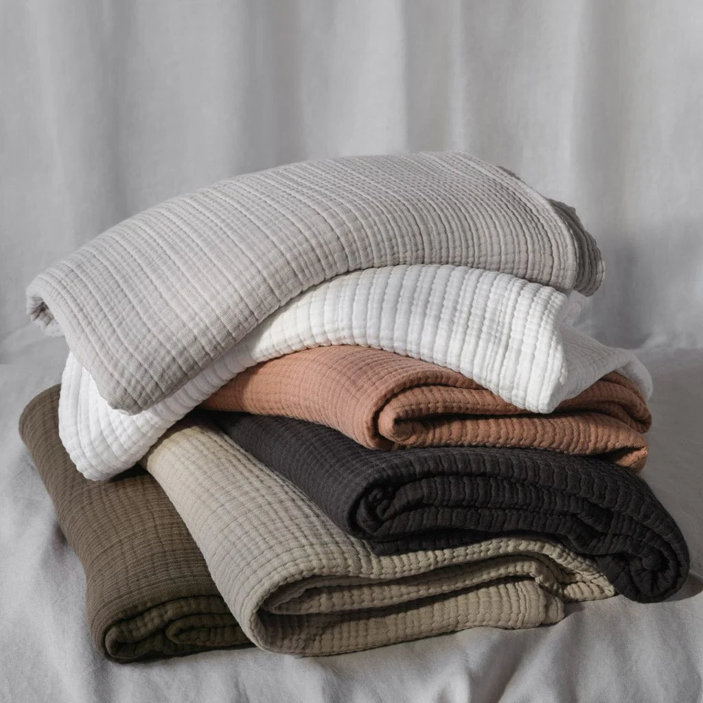 Organic Cotton Gauze Bed Blanket - Image 7