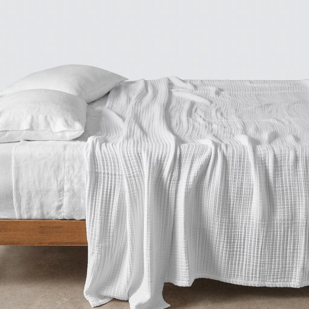 Organic Cotton Gauze Bed Blanket - Image 8