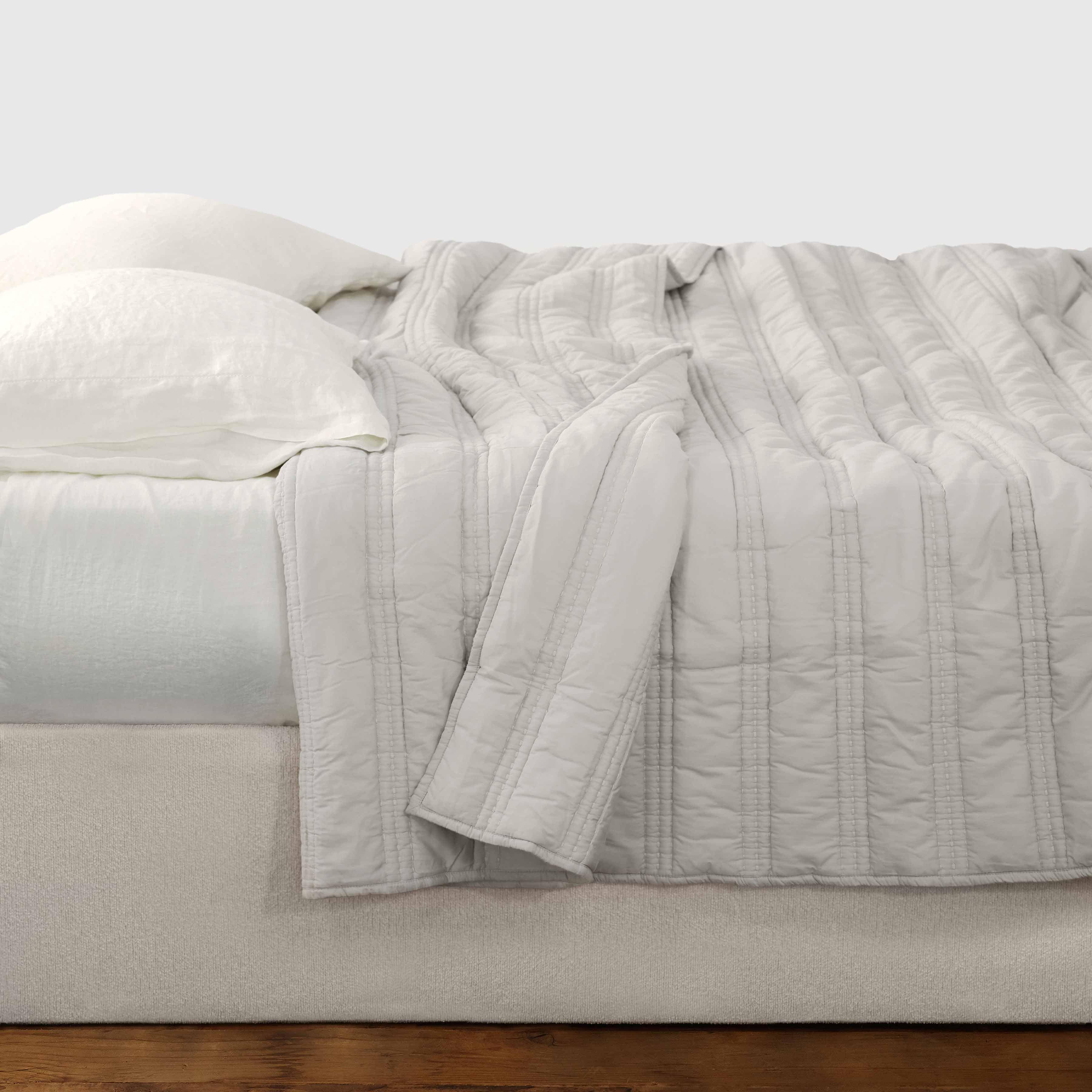Organic Stonewashed Percale Channel Quilt - Image 2
