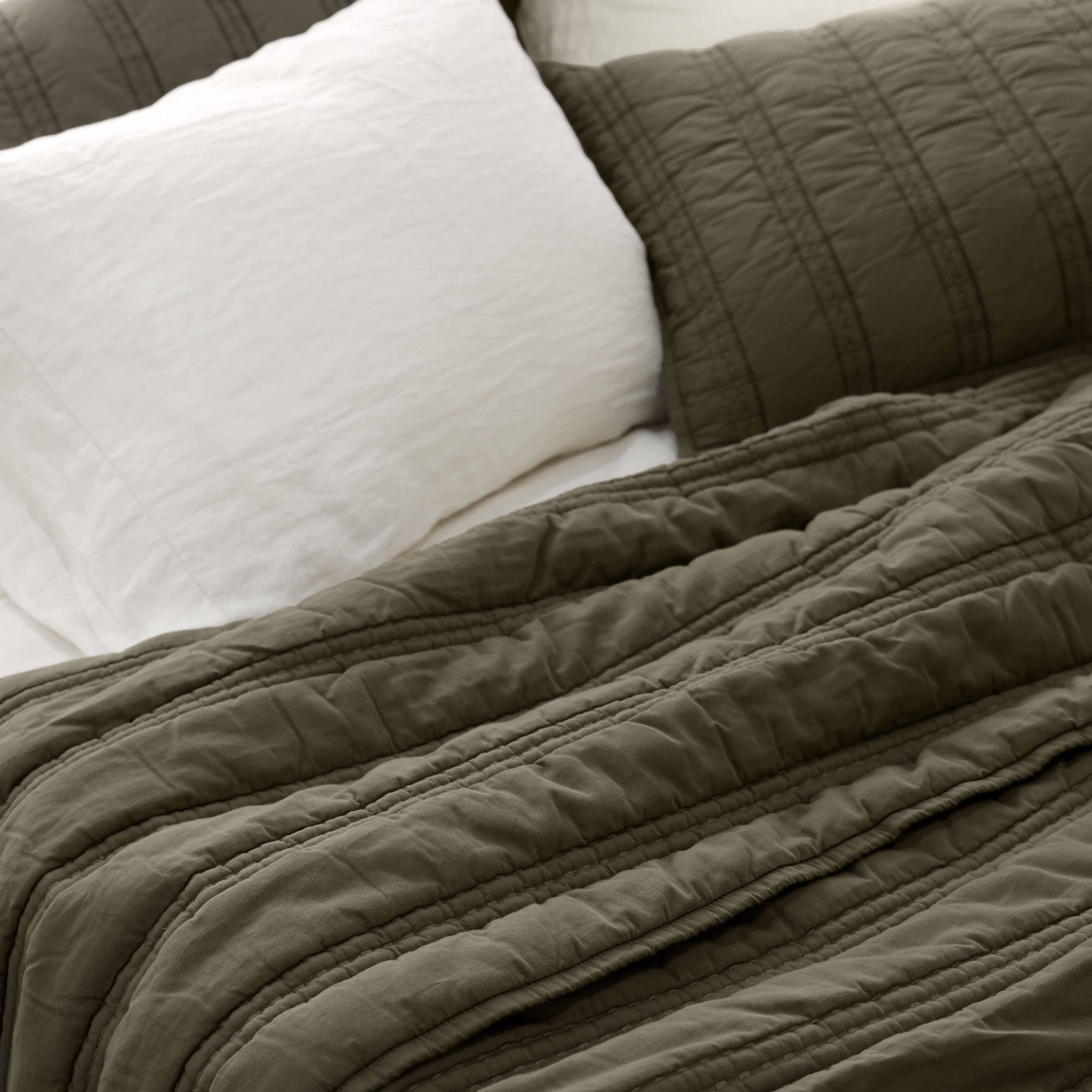 Organic Stonewashed Percale Channel Quilt - Image 5