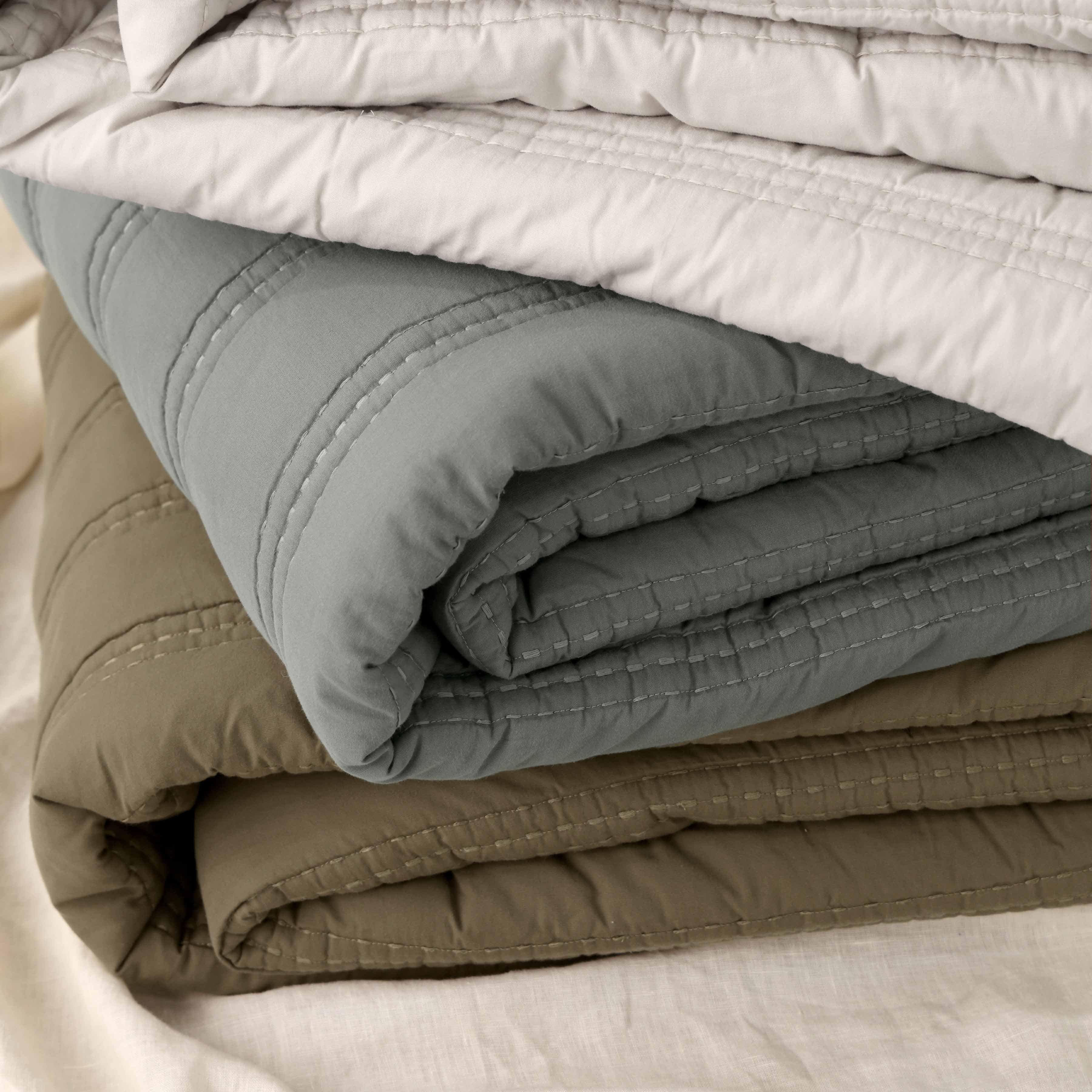 Organic Stonewashed Percale Channel Quilt - Image 8
