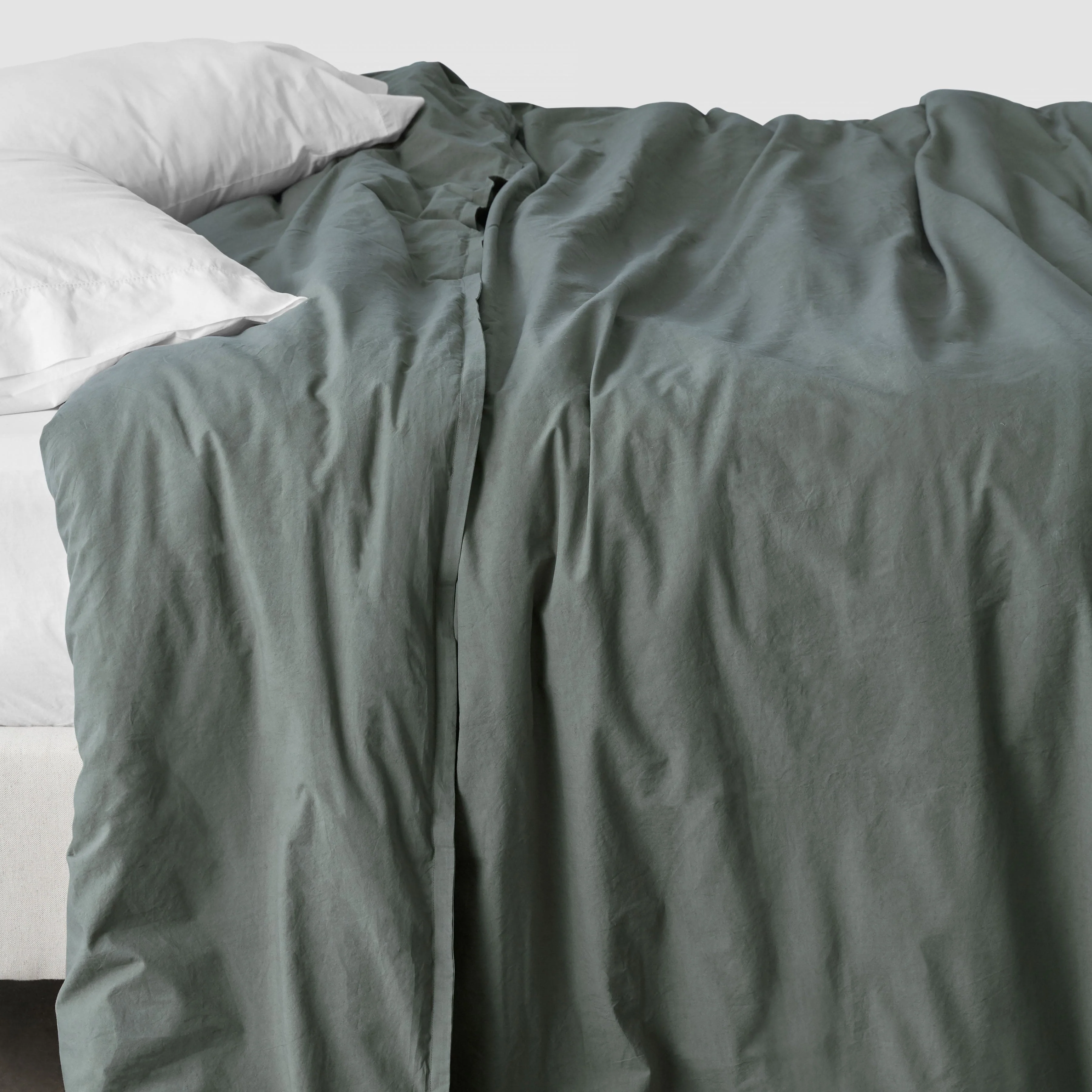 Stonewashed Organic Cotton Percale Duvet Cover - Image 12