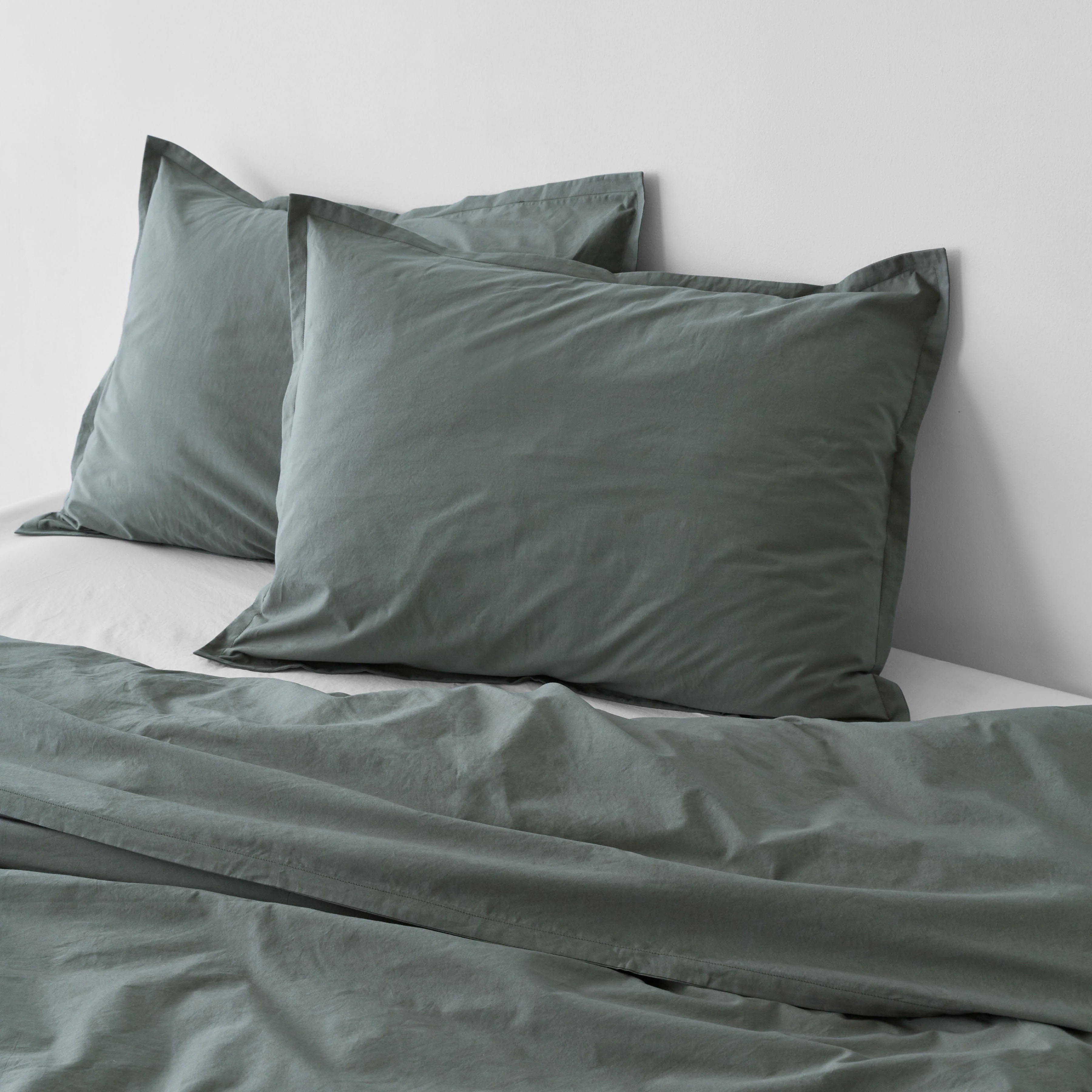 Stonewashed Organic Cotton Percale Duvet Cover - Image 14