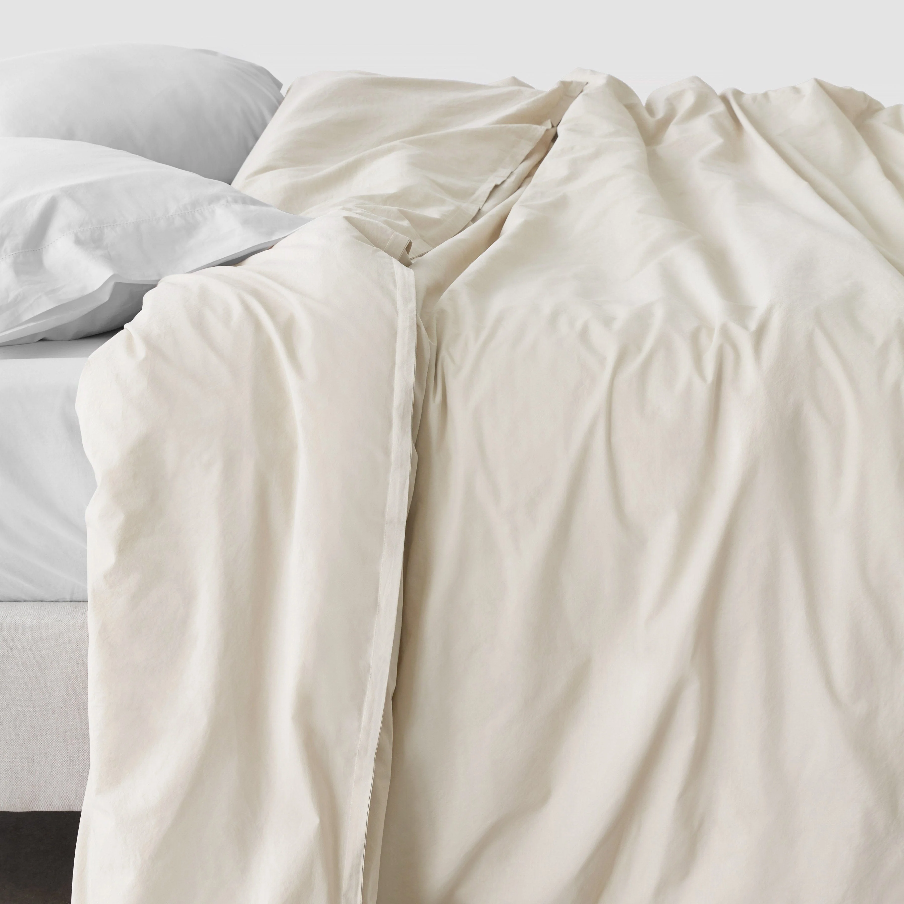 Stonewashed Organic Cotton Percale Duvet Cover - Image 3