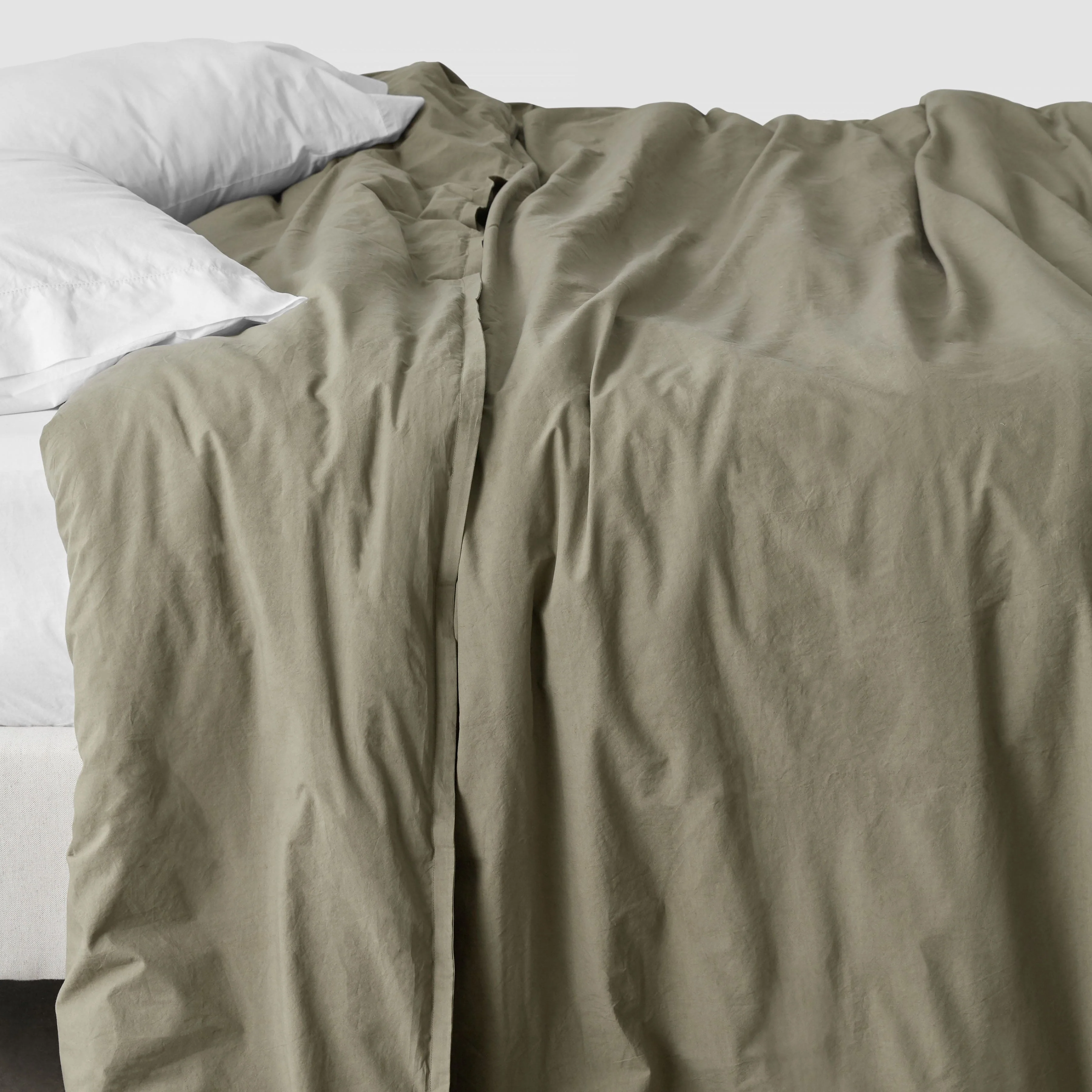 Stonewashed Organic Cotton Percale Duvet Cover - Image 35
