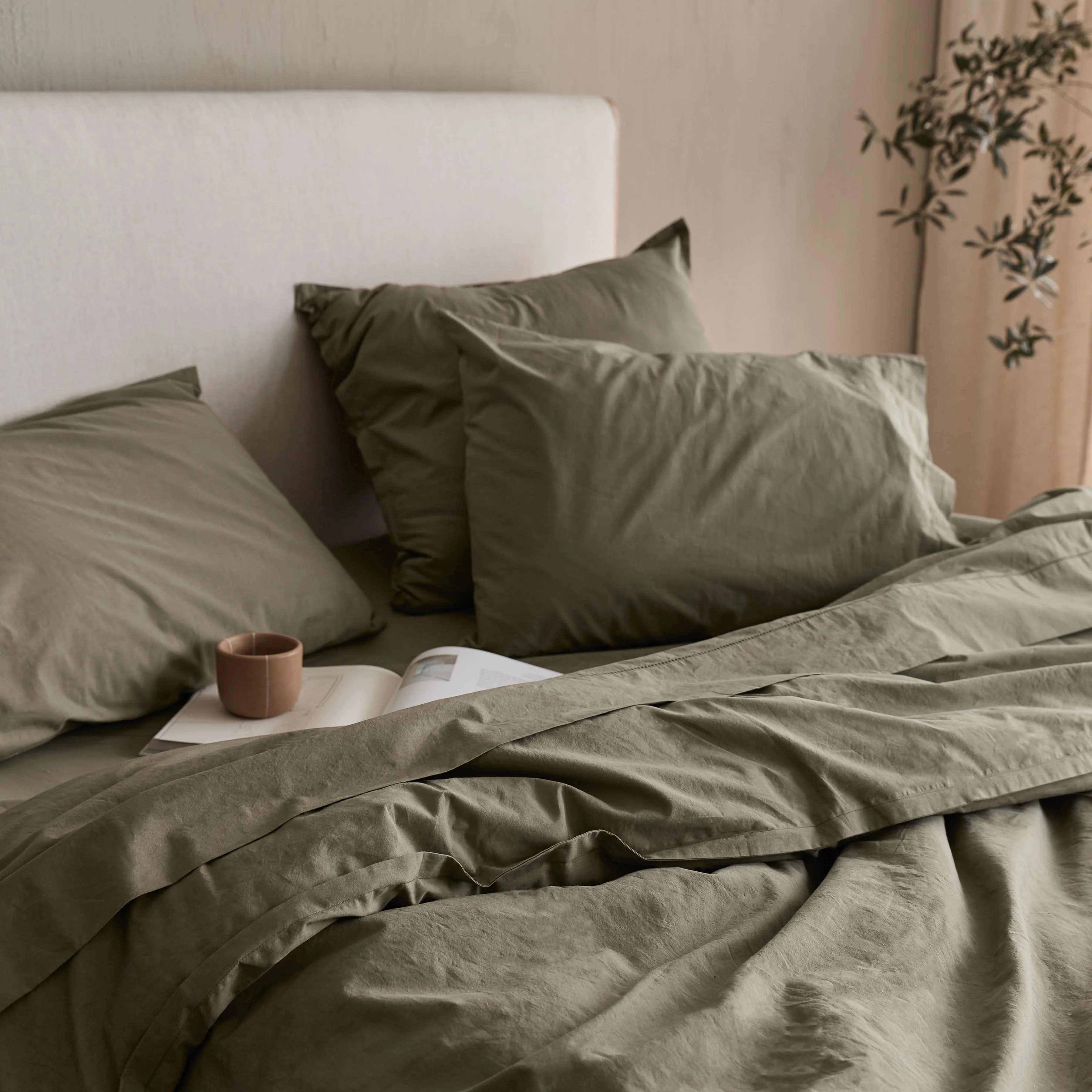 Stonewashed Organic Cotton Percale Pillowcases - Image 20