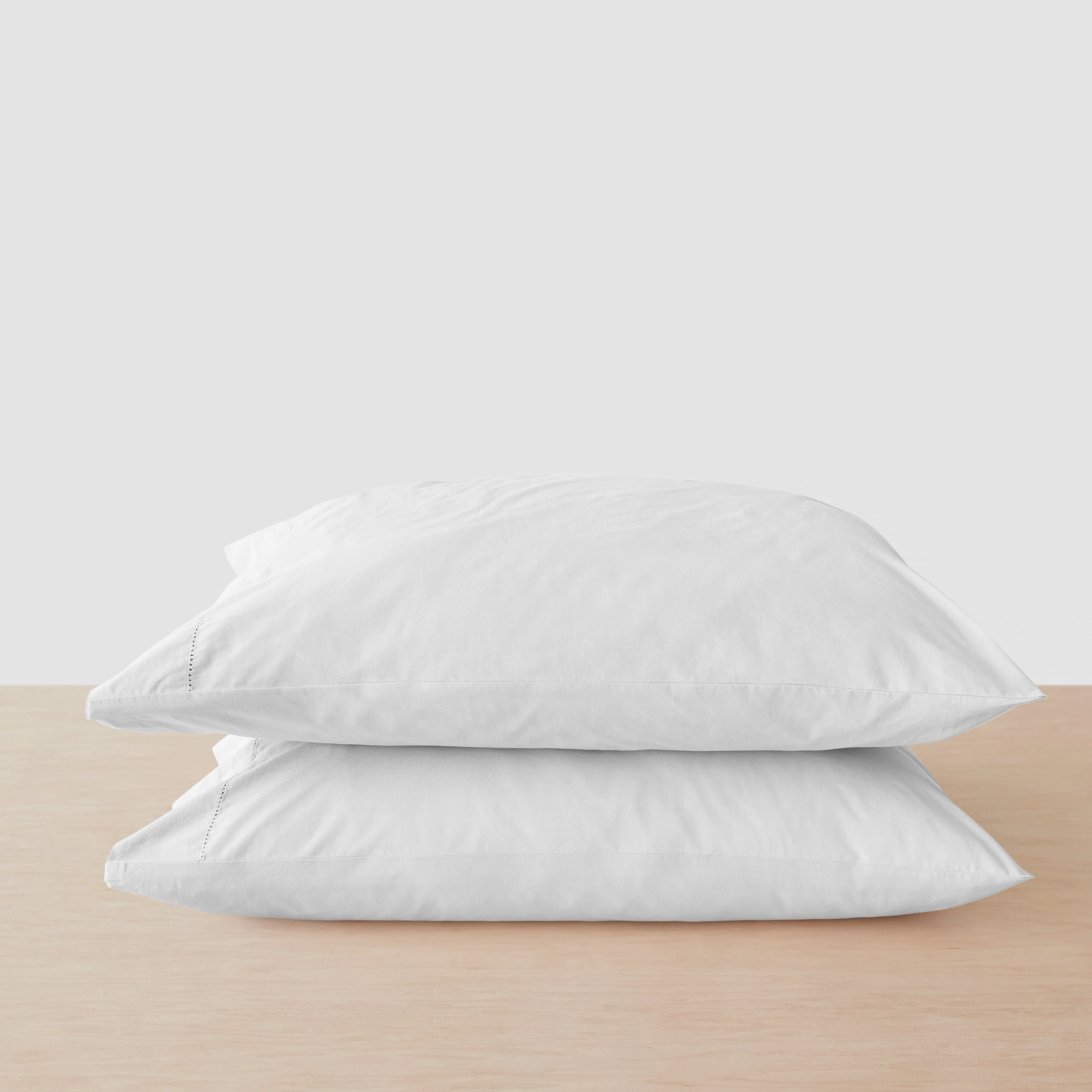 Stonewashed Organic Cotton Percale Pillowcases - Image 33