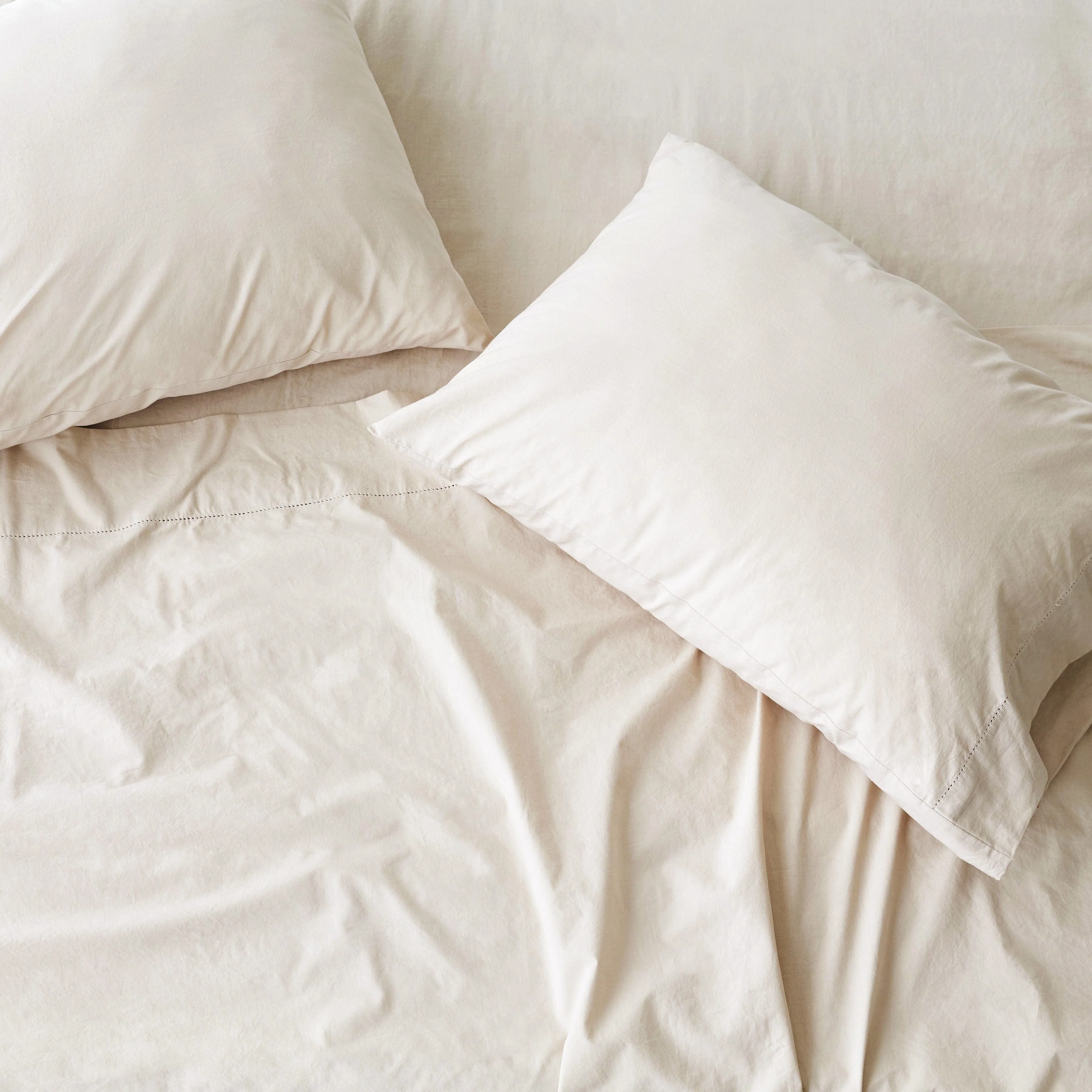 Stonewashed Organic Cotton Percale Pillowcases - Image 8
