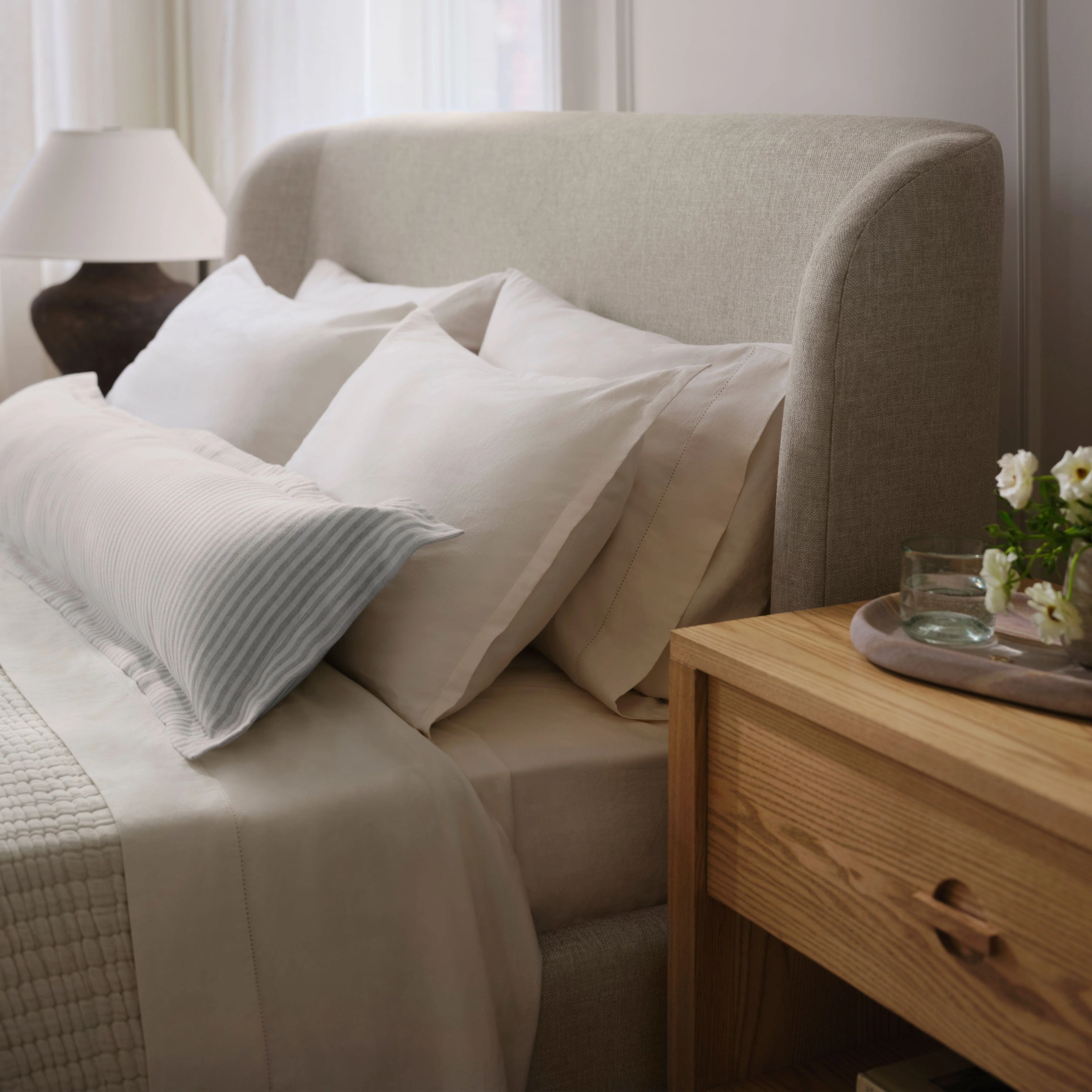Stonewashed Organic Cotton Percale Pillowcases - Image 9
