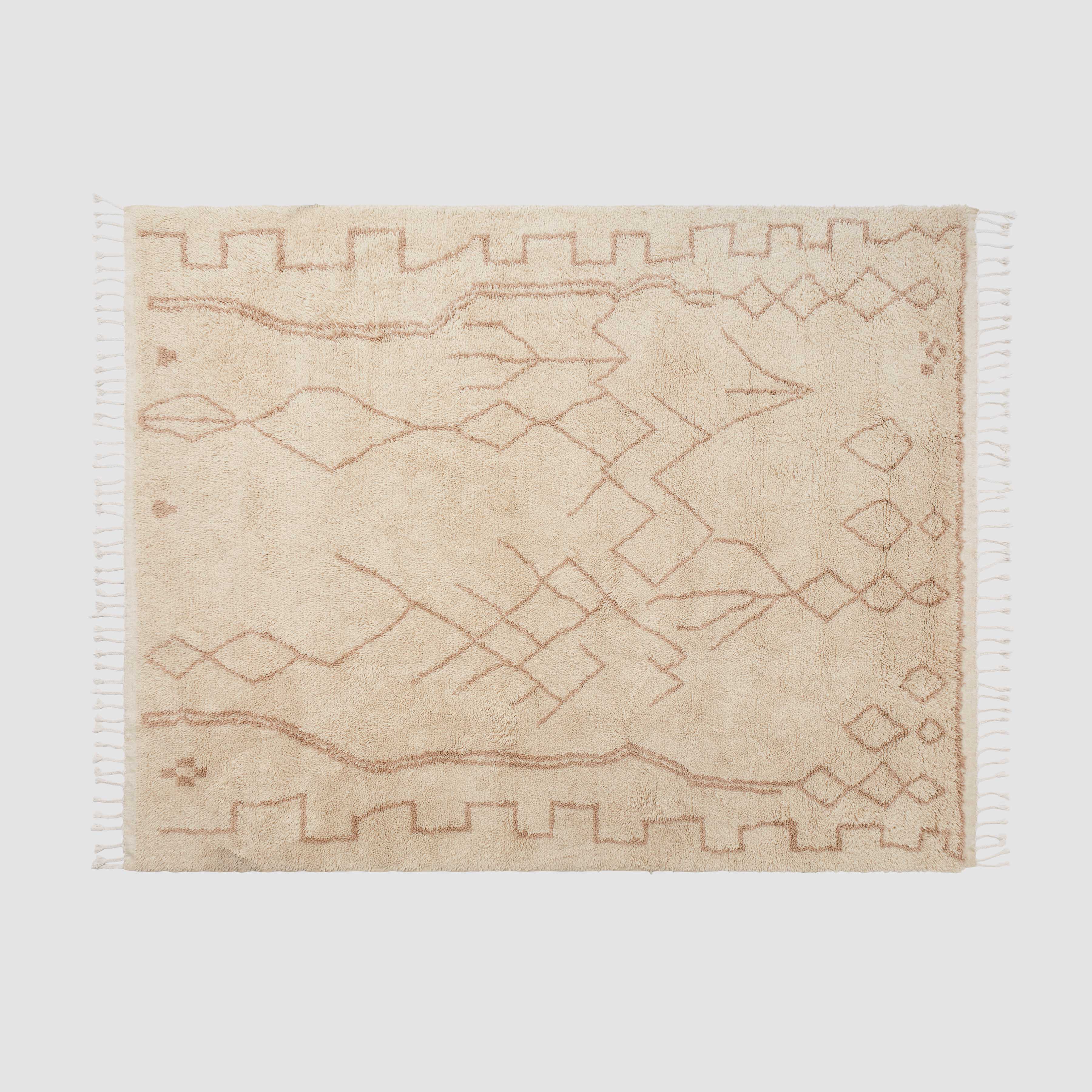 Rahim Hand-Knotted Beni Ourain Area Rug - Image 7