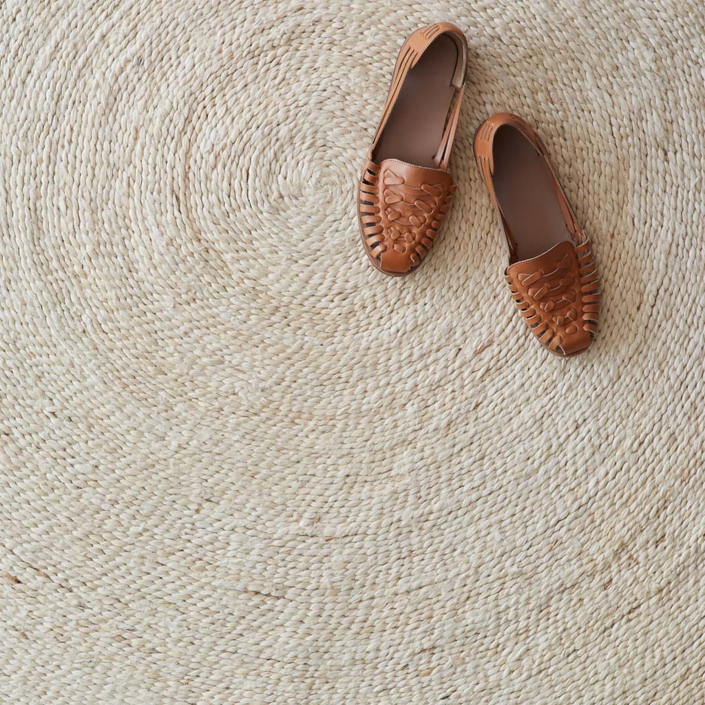 Rassi Handwoven Round Jute Area Rug - 4' Round - Image 2