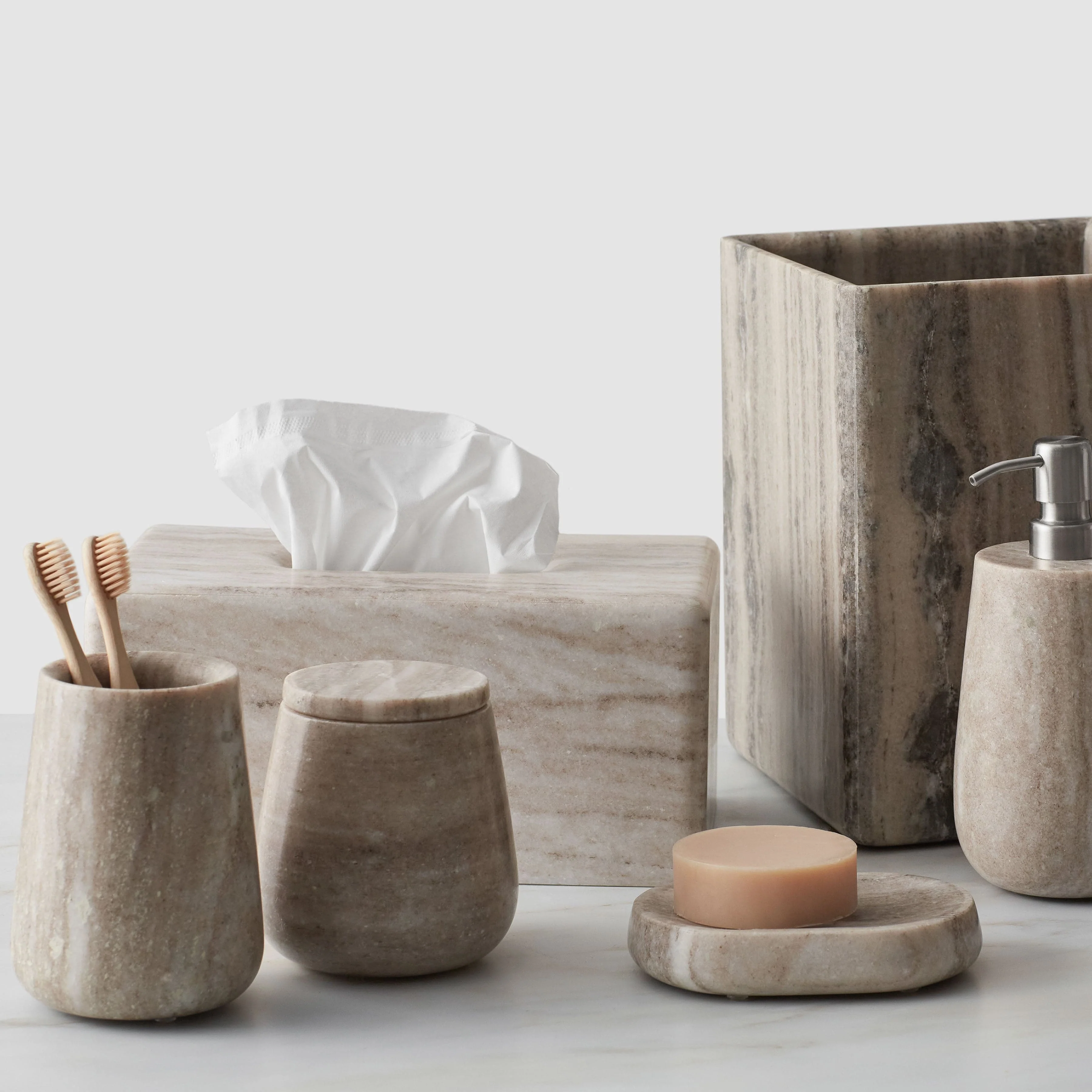 Riya Marble Toothbrush Holder - Image 4