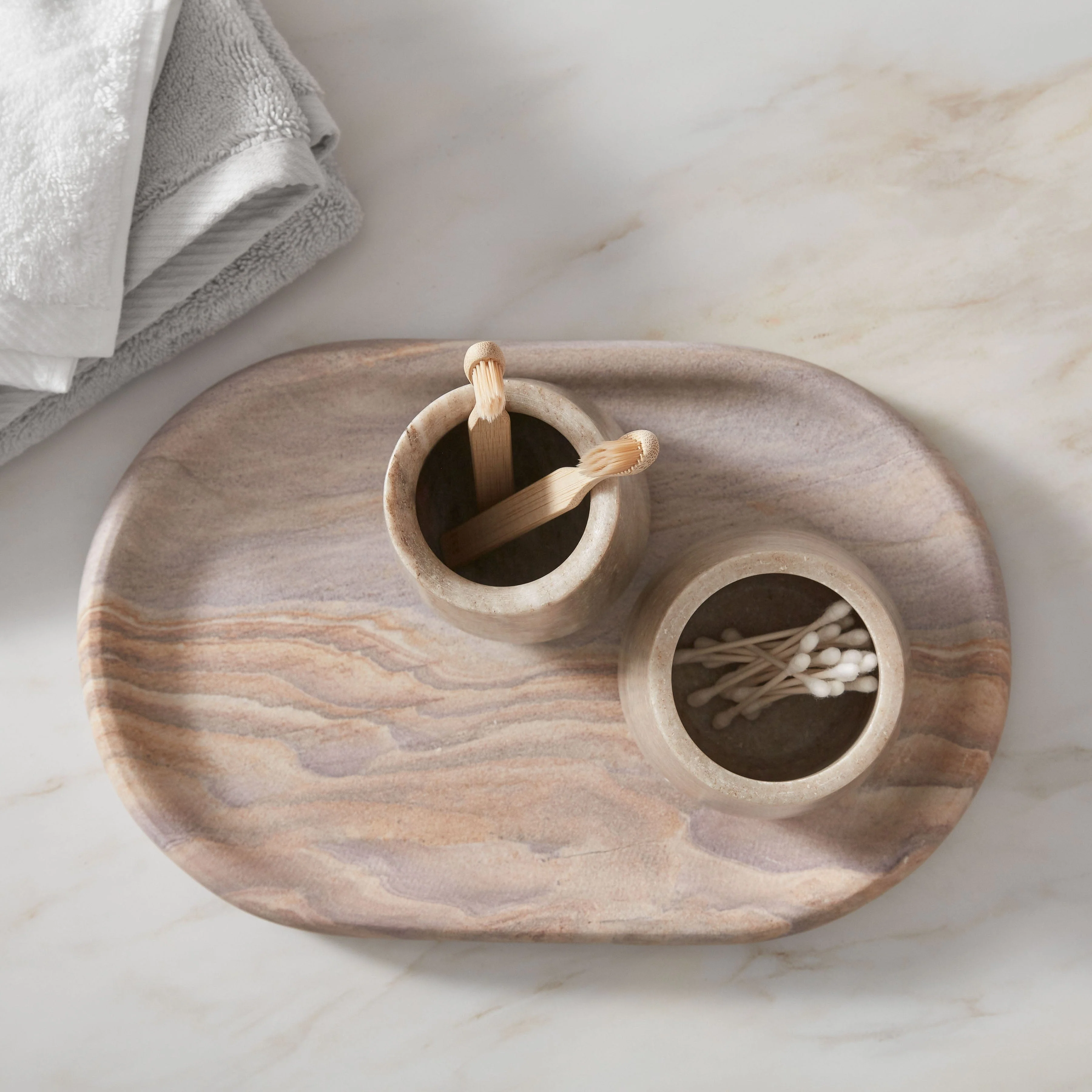 Riya Marble Toothbrush Holder - Image 6